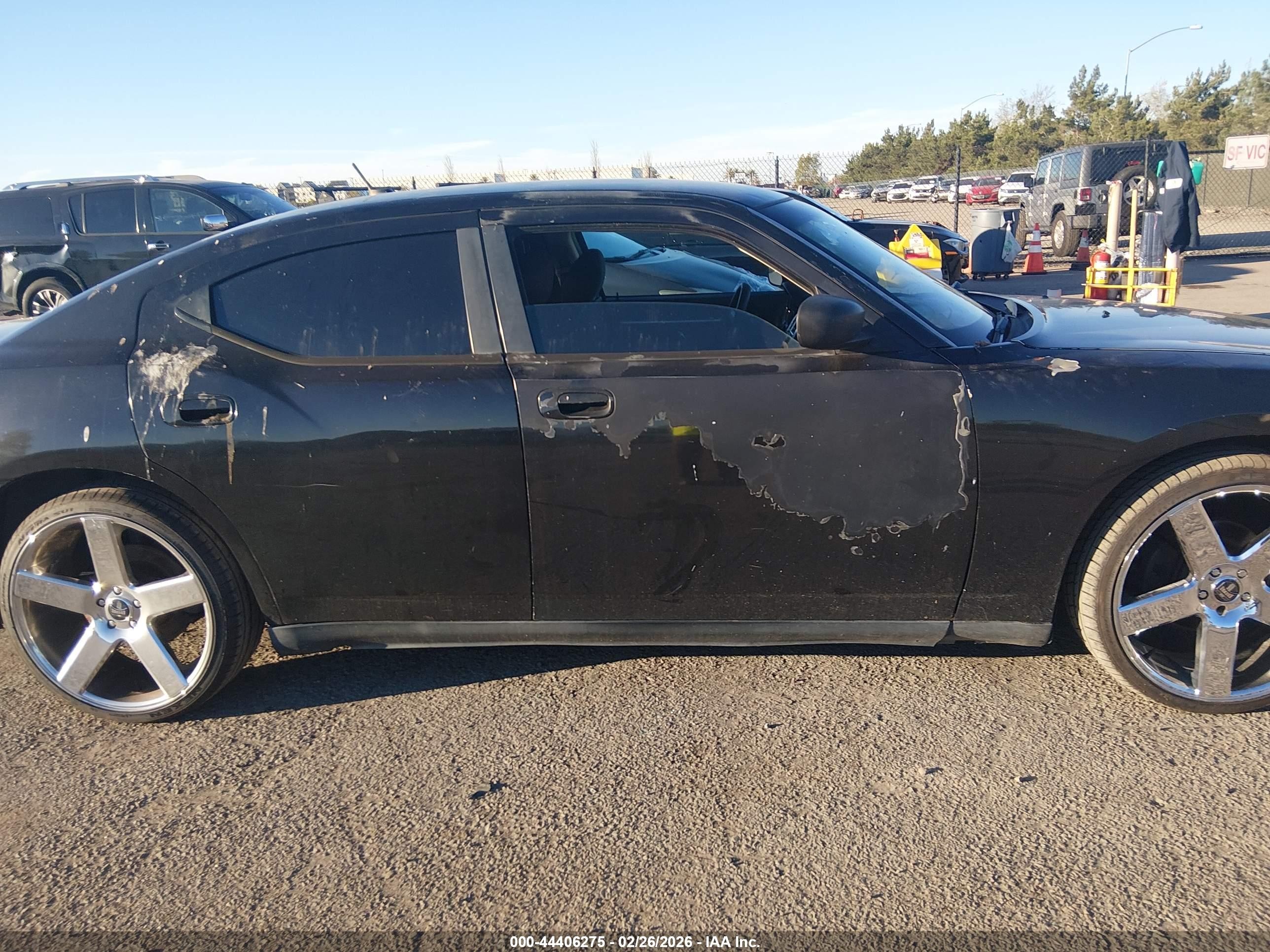 2008 Dodge Charger   Black vin: 2B3KA43G58H228347