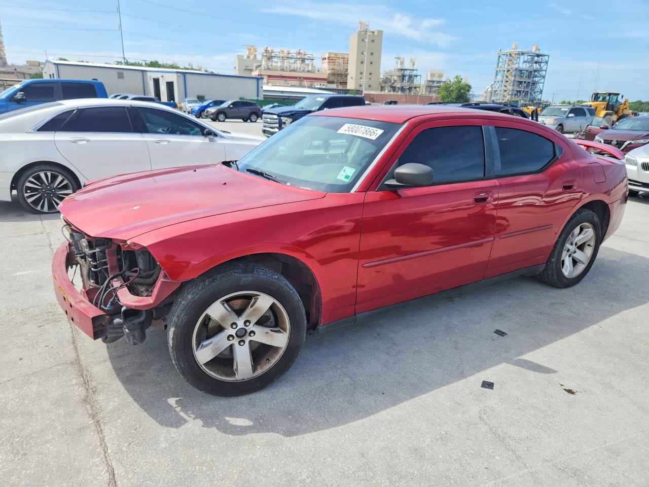 2007 Dodge Charger Se Burgundy vin: 2B3KA43G67H893059