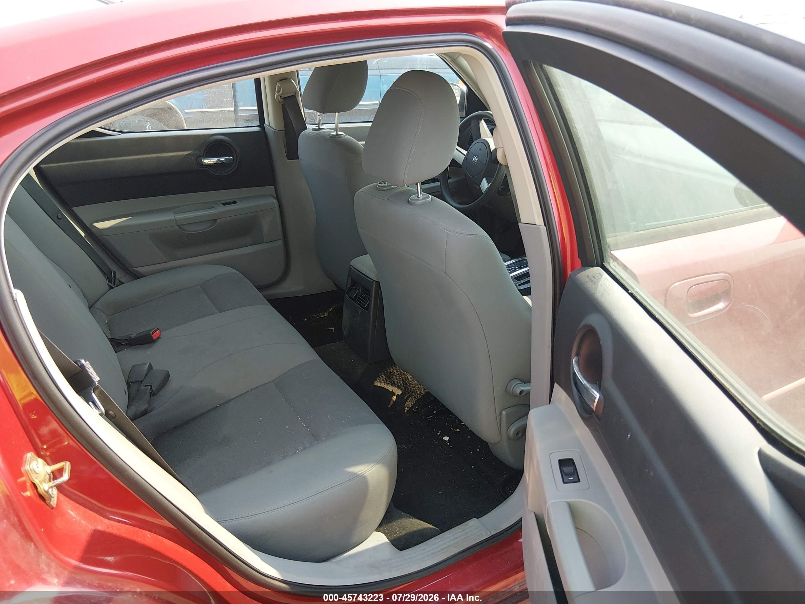 2006 Dodge Charger Red vin: 2B3KA43G76H457934