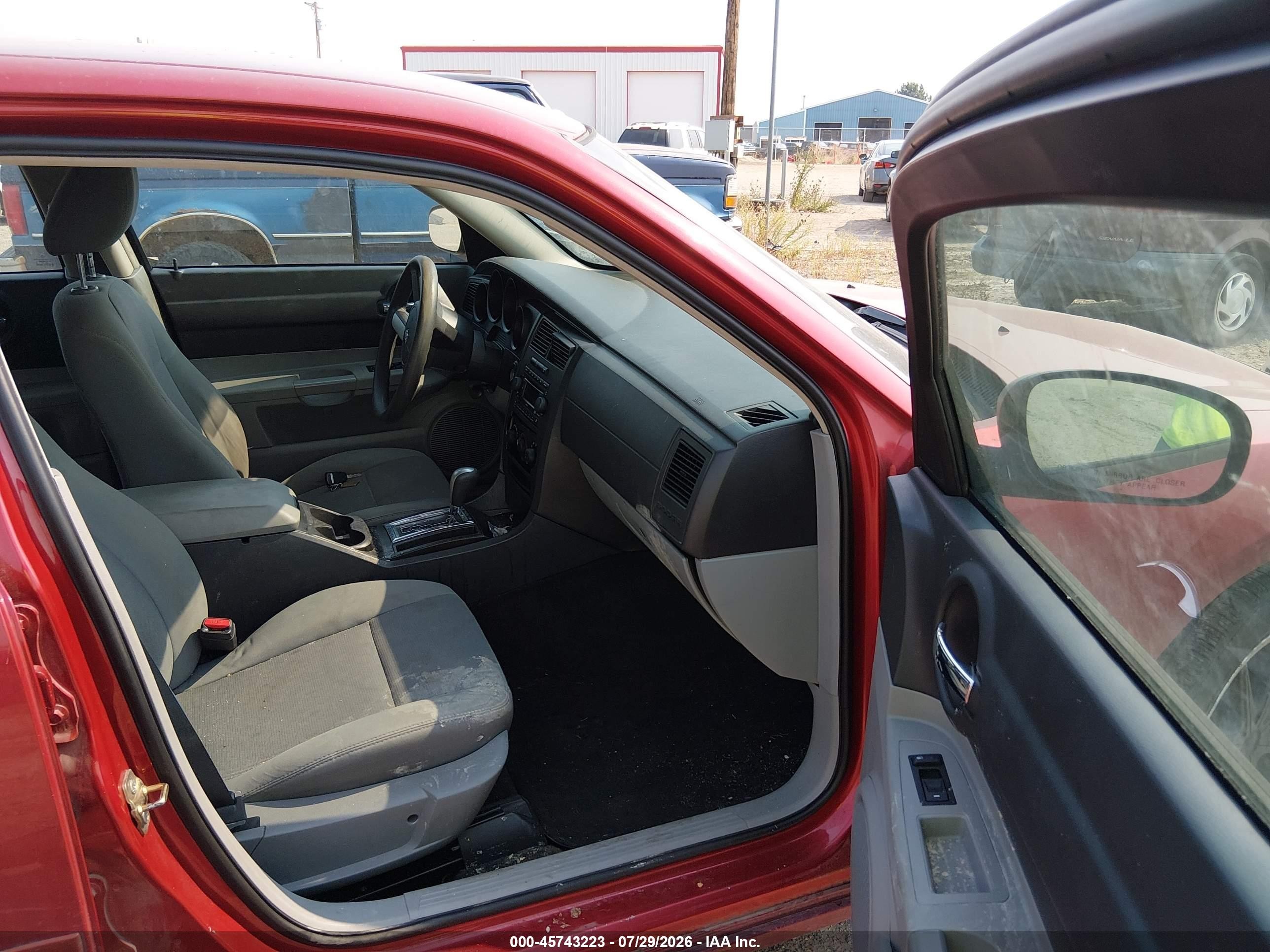 2006 Dodge Charger Red vin: 2B3KA43G76H457934