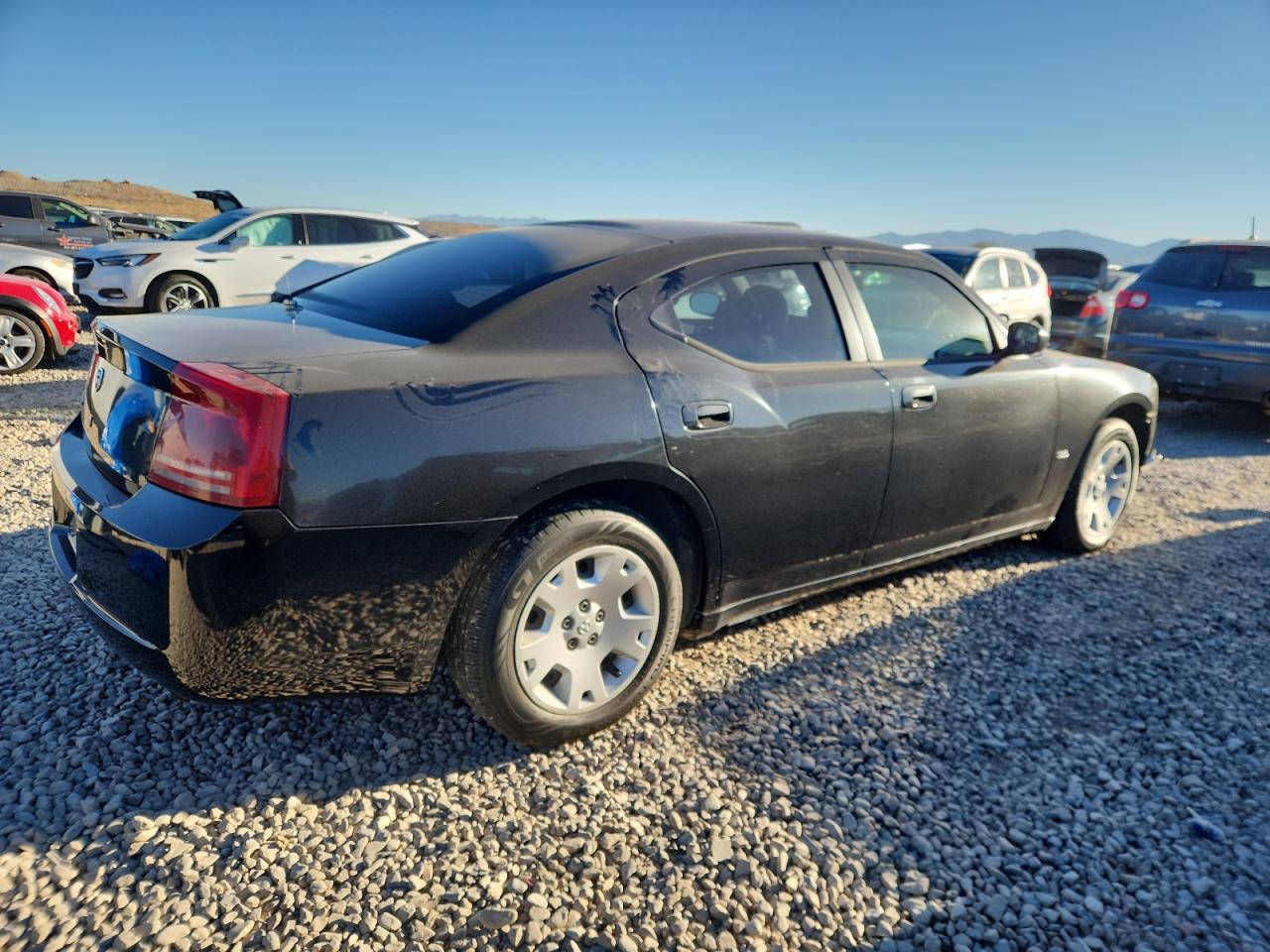 2007 Dodge Charger Se Black vin: 2B3KA43G77H714303