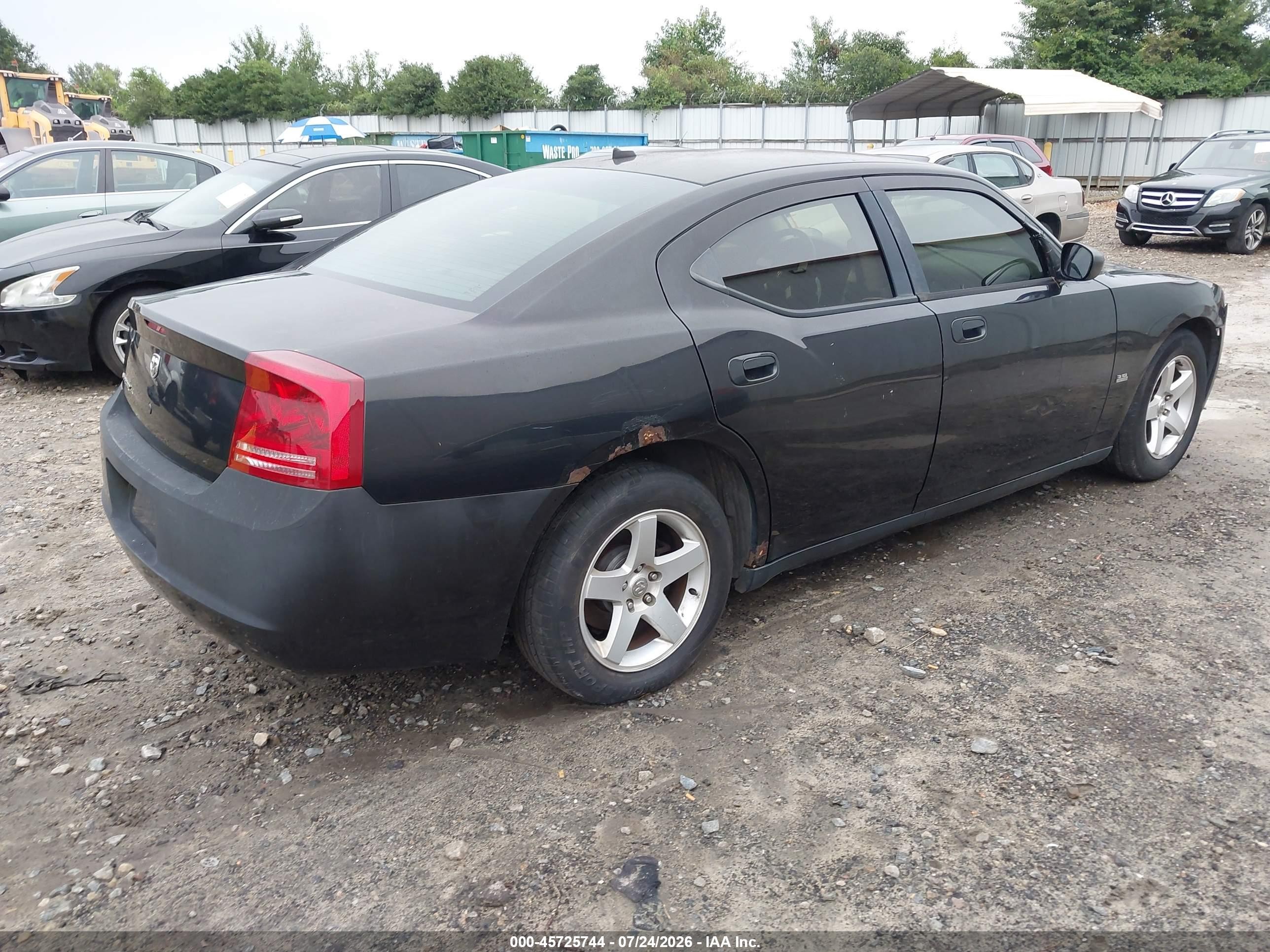 2008 Dodge Charger   Black vin: 2B3KA43G78H298934