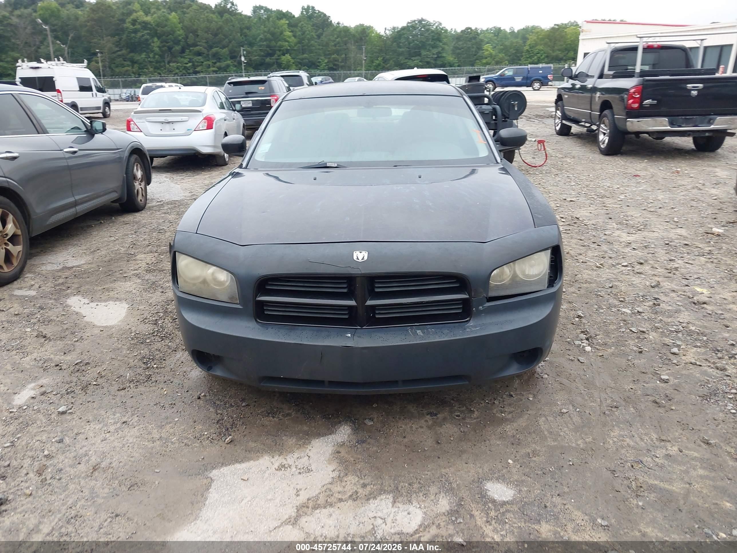 2008 Dodge Charger   Black vin: 2B3KA43G78H298934