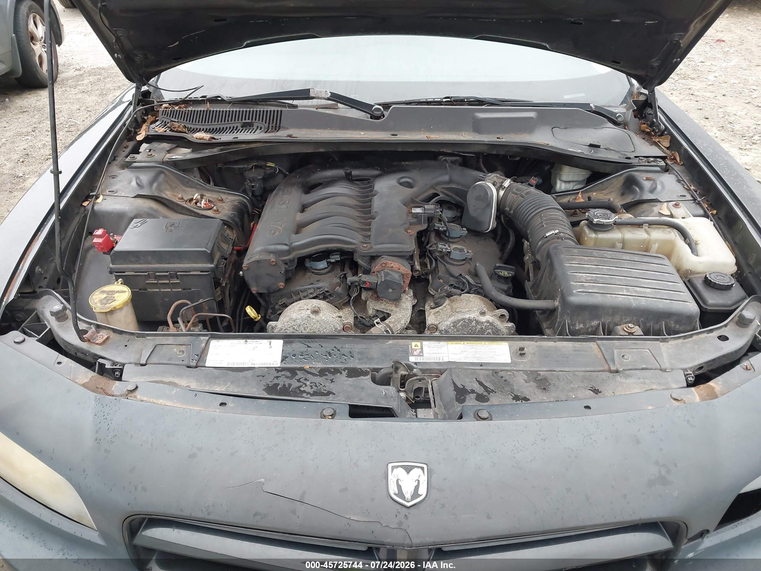 2008 Dodge Charger   Black vin: 2B3KA43G78H298934