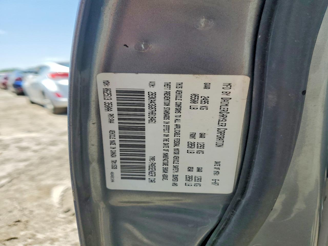 2007 Dodge Charger Se Blue vin: 2B3KA43G87H818461