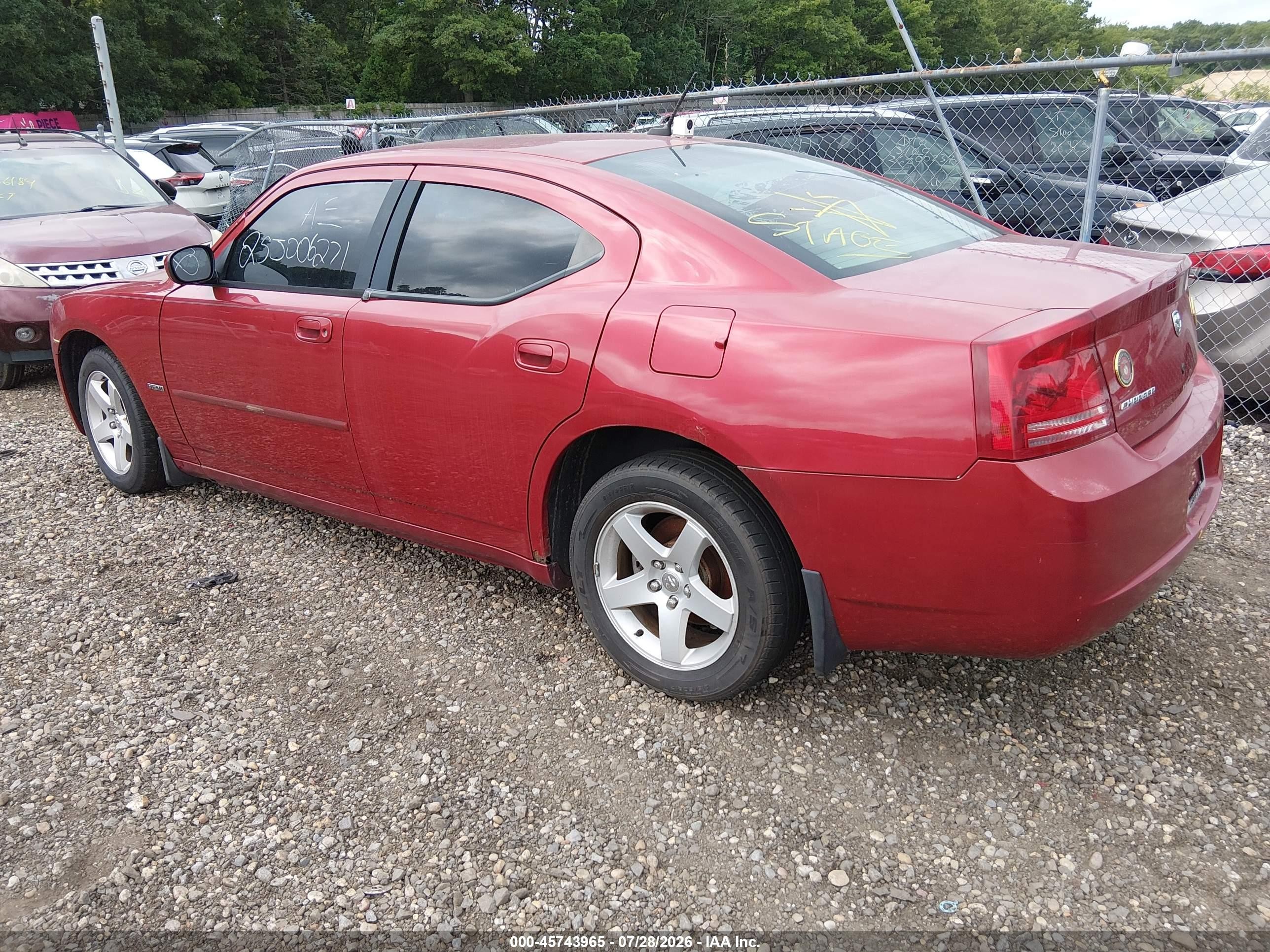 2008 Dodge Charger   Red vin: 2B3KA43G88H286792