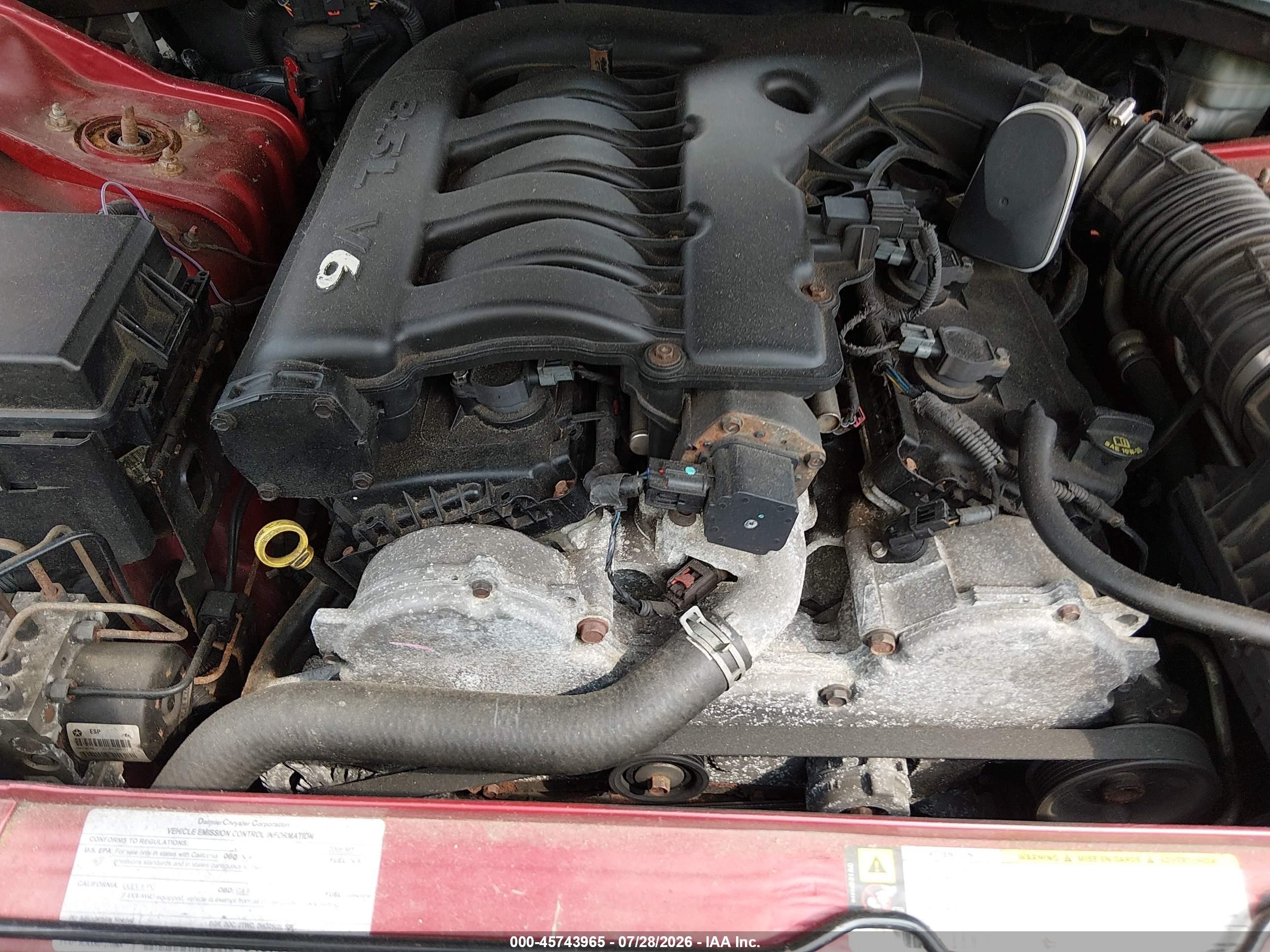 2008 Dodge Charger   Red vin: 2B3KA43G88H286792