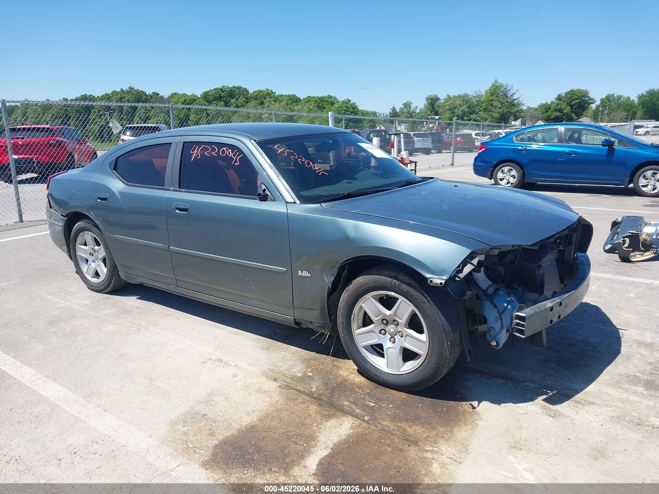 2006 Dodge Charger   Green vin: 2B3KA43G96H213802
