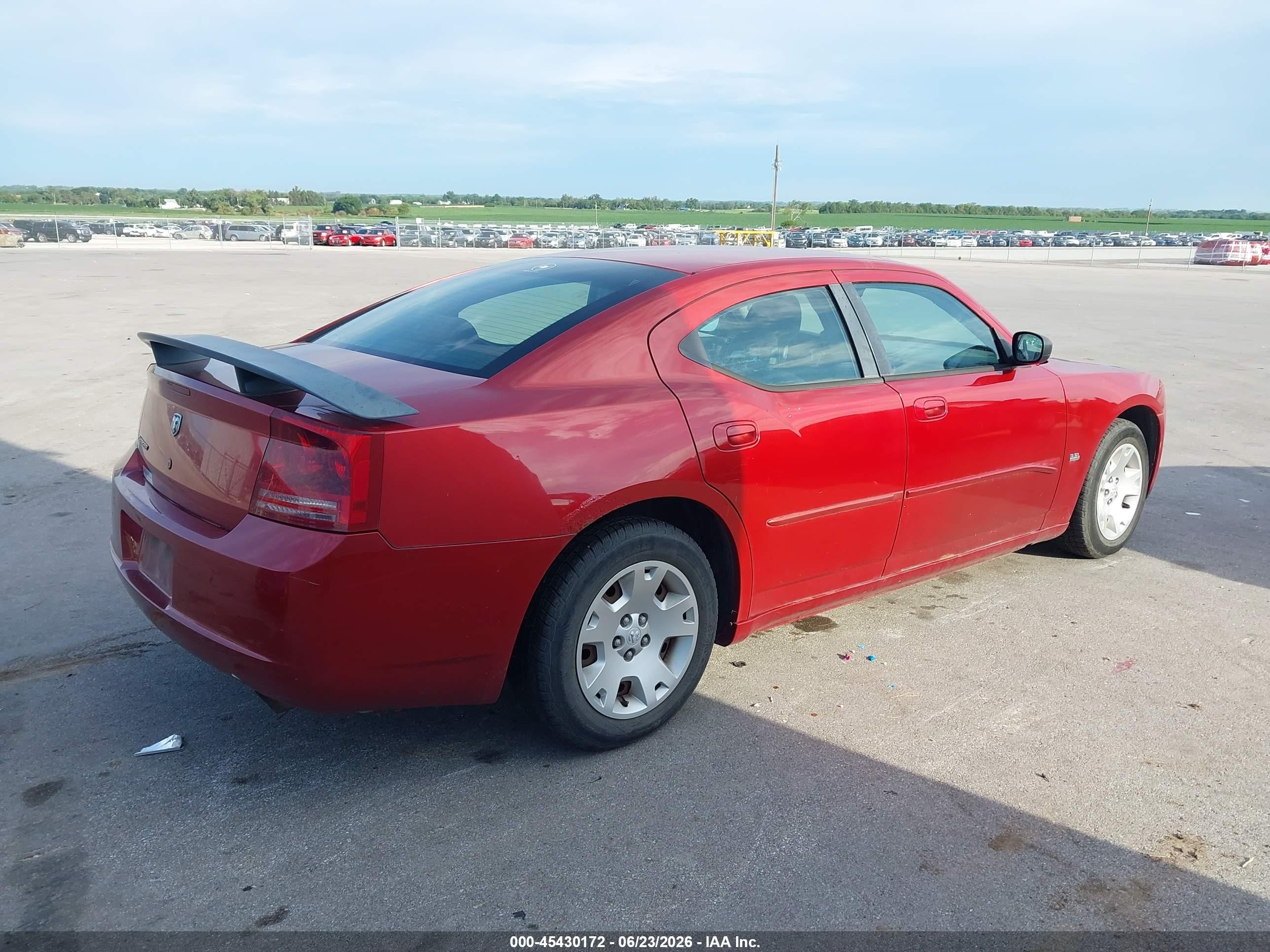 2006 Dodge Charger   Red vin: 2B3KA43G96H492104