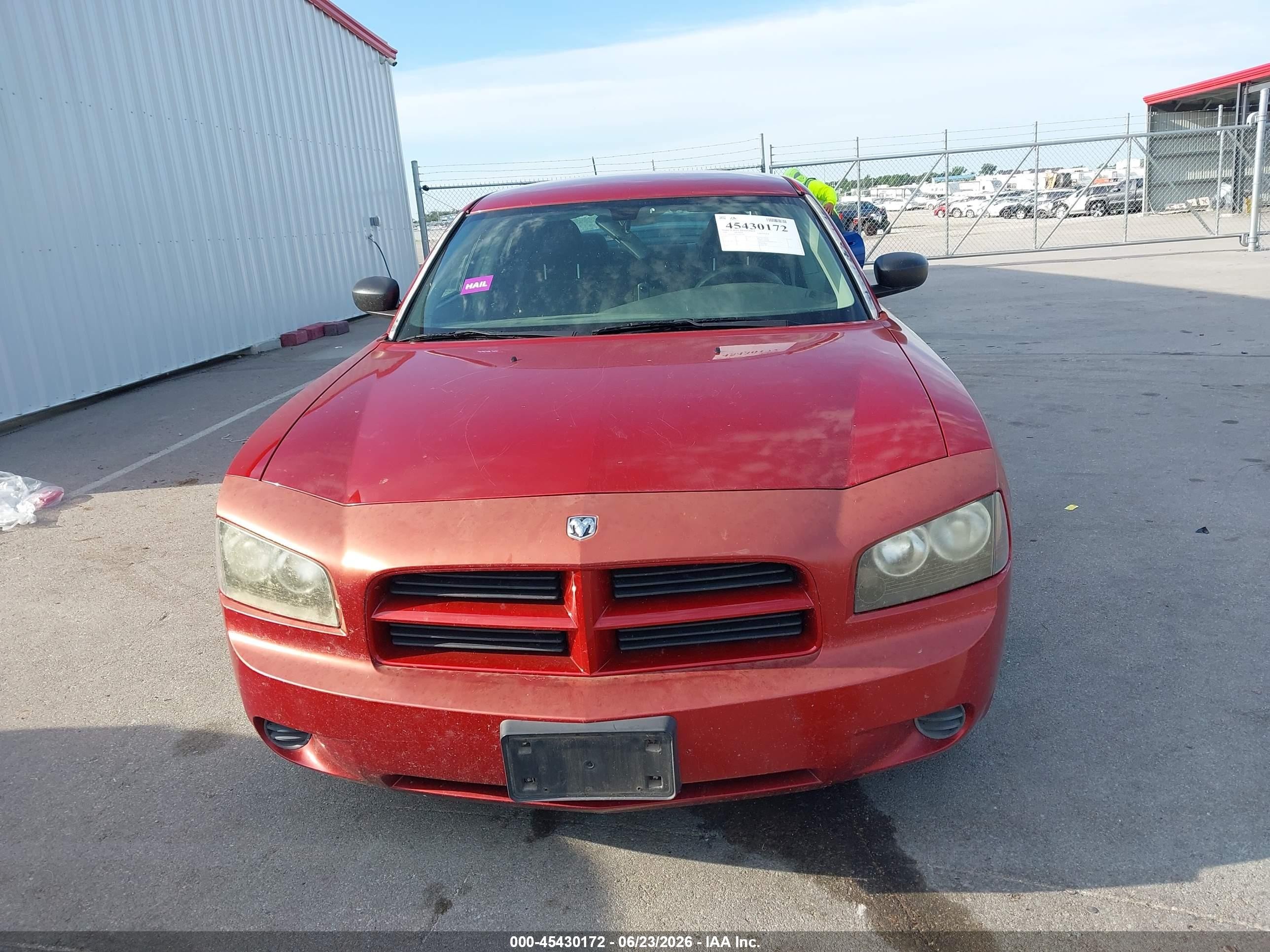2006 Dodge Charger   Red vin: 2B3KA43G96H492104
