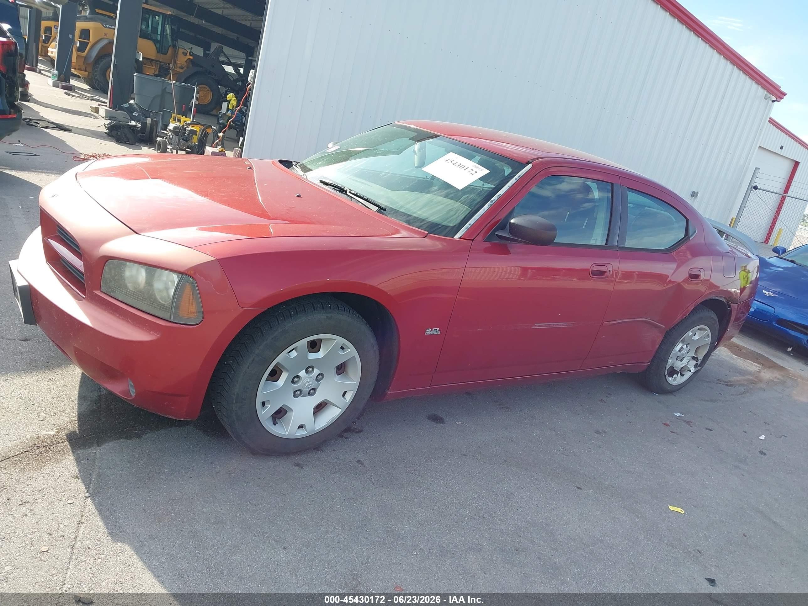 2006 Dodge Charger   Red vin: 2B3KA43G96H492104