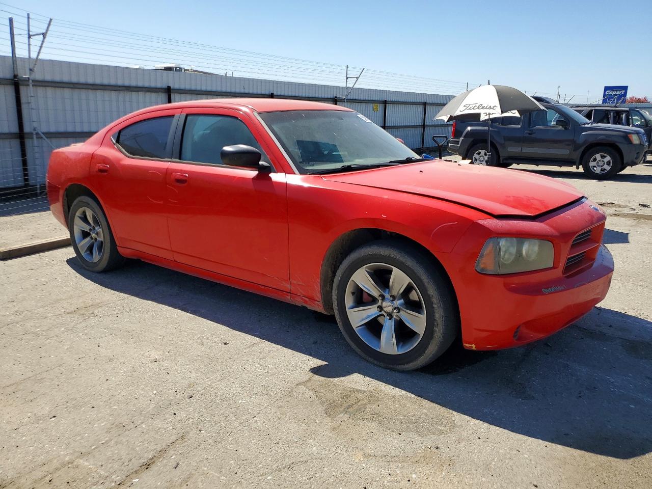 2008 Dodge Charger Red vin: 2B3KA43G98H196437