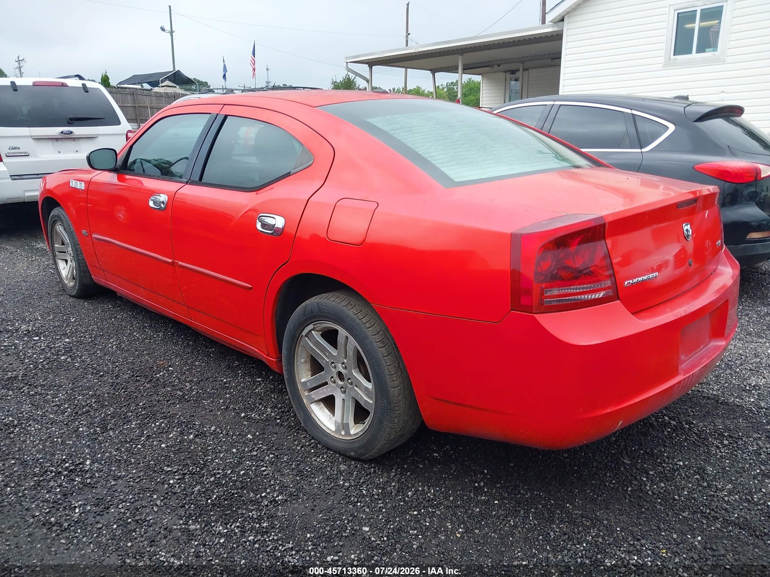 2007 Dodge Charger   Красный vin: 2B3KA43GX7H614230