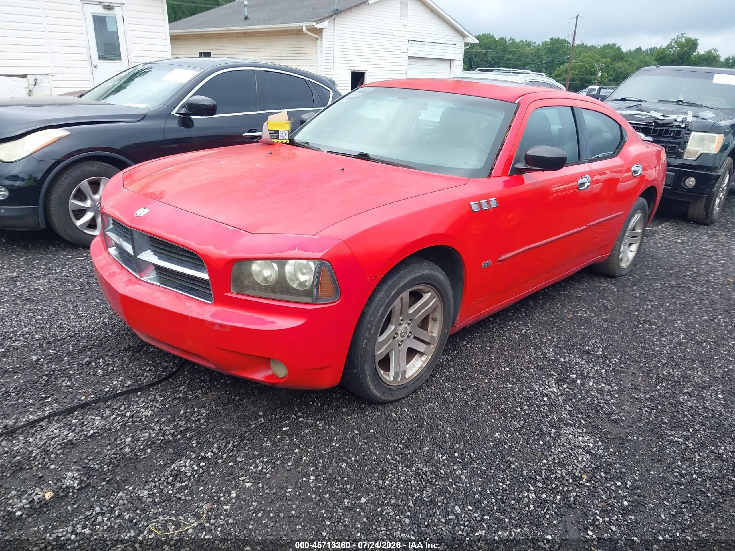 2007 Dodge Charger   Красный vin: 2B3KA43GX7H614230