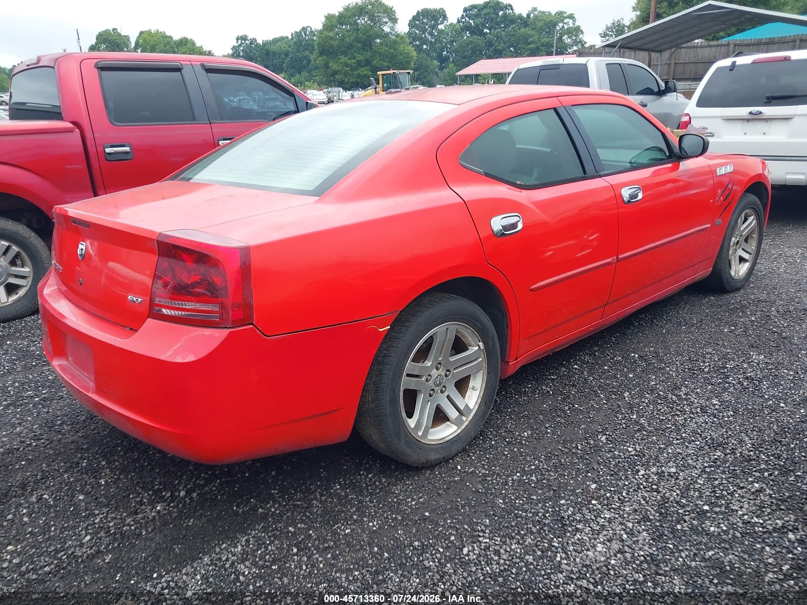 2007 Dodge Charger   Красный vin: 2B3KA43GX7H614230