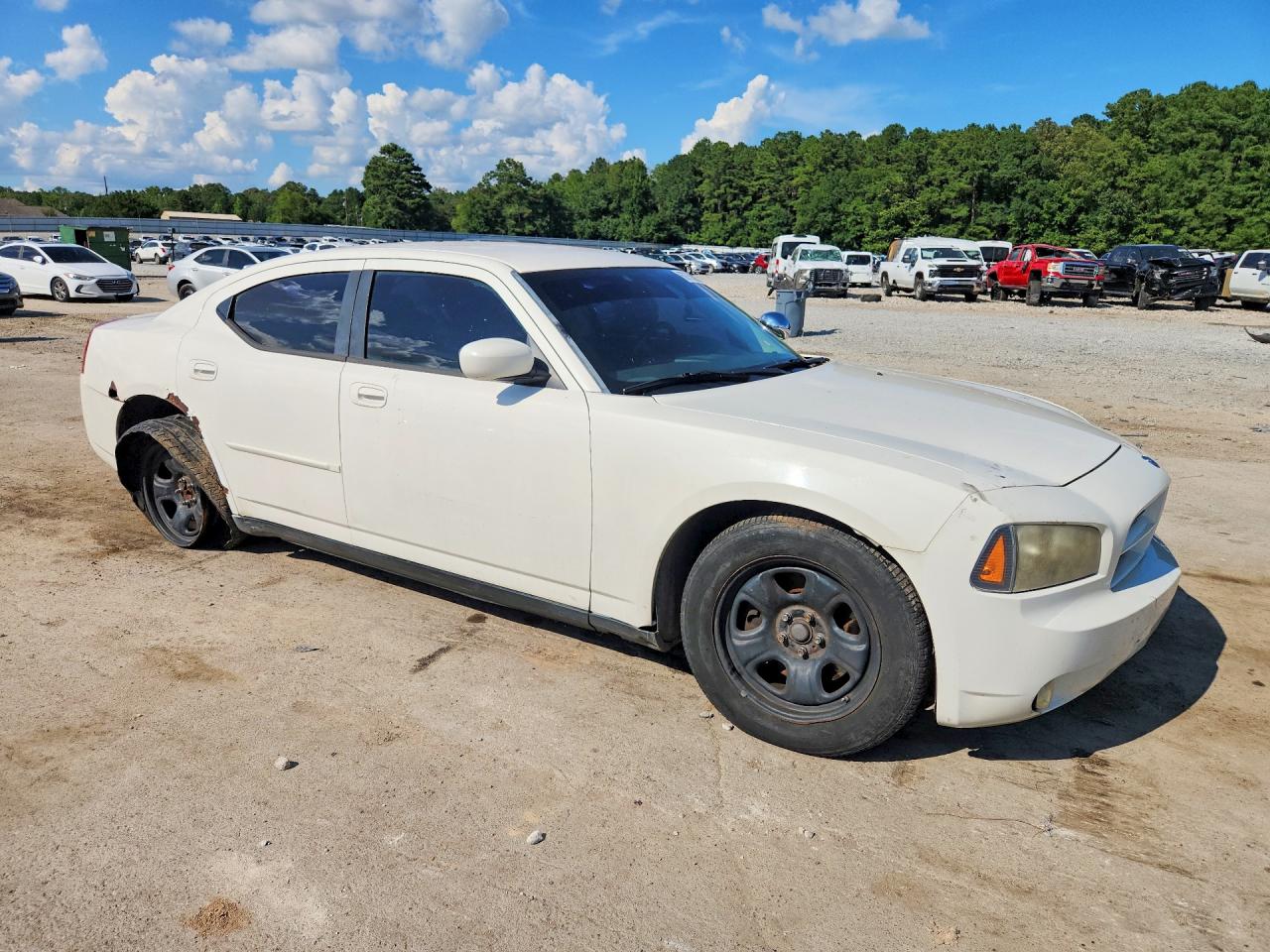 2008 Dodge Charger White vin: 2B3KA43H48H255113