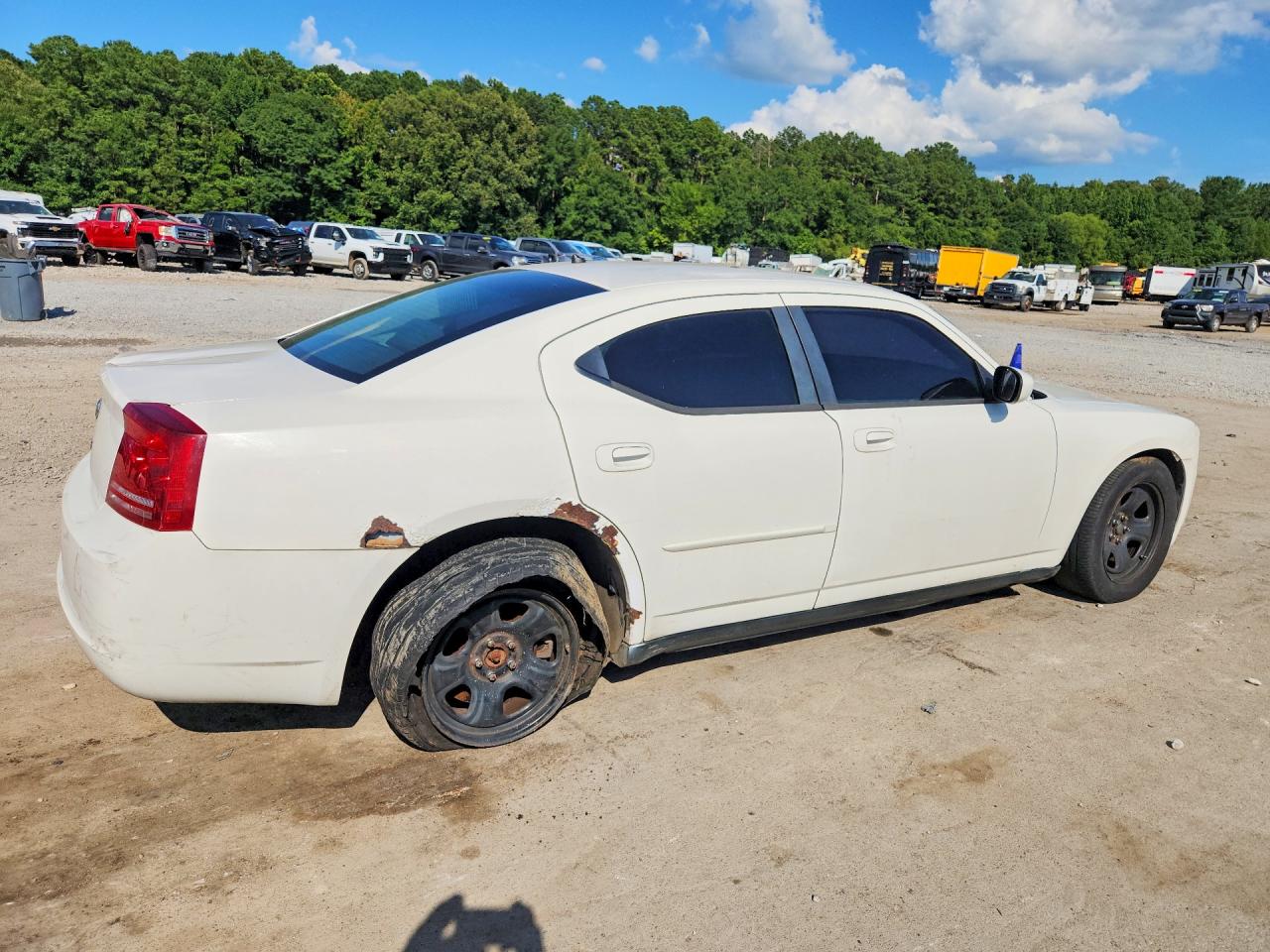 2008 Dodge Charger White vin: 2B3KA43H48H255113