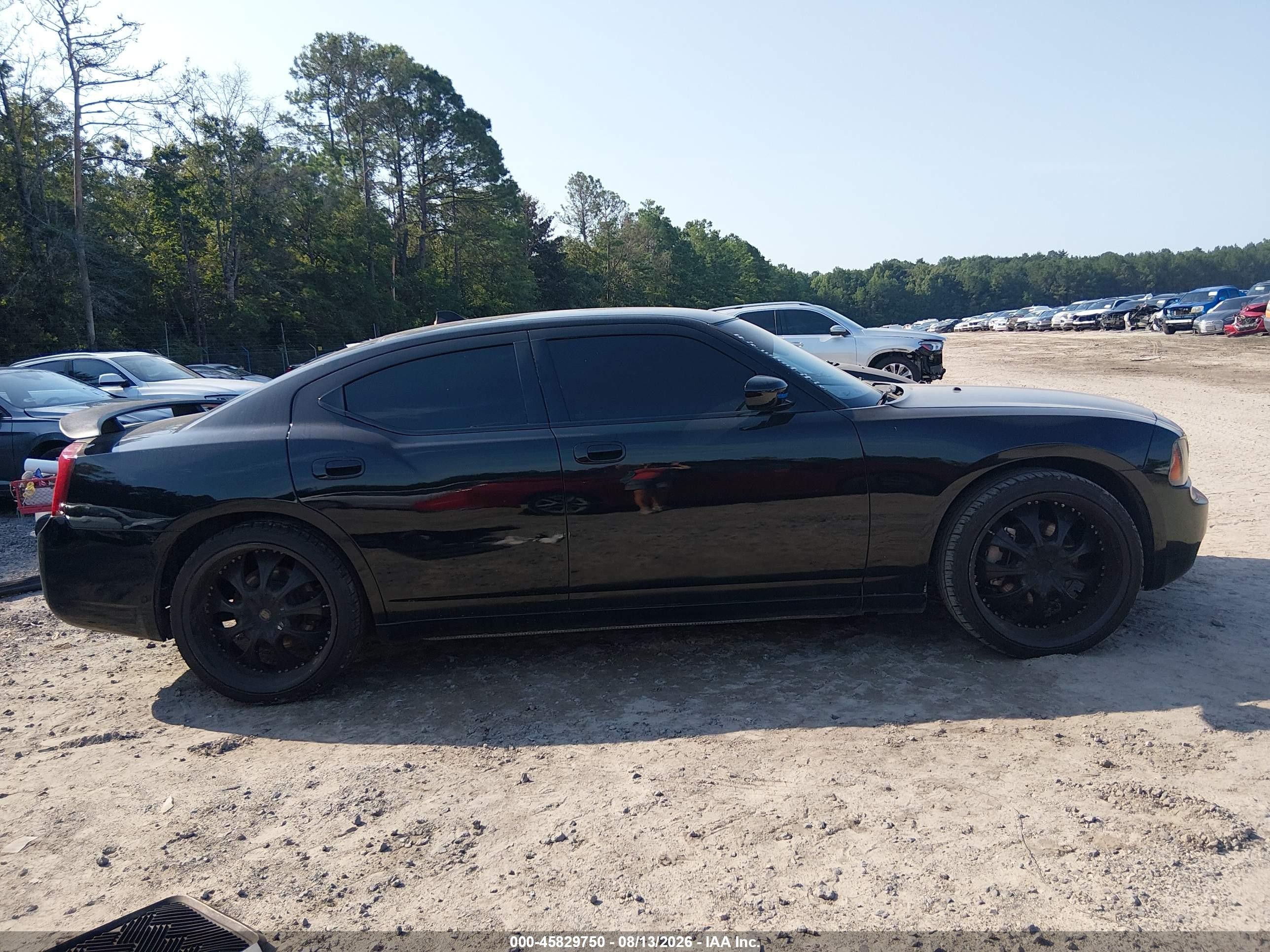 2008 Dodge Charger Black vin: 2B3KA43H78H271399
