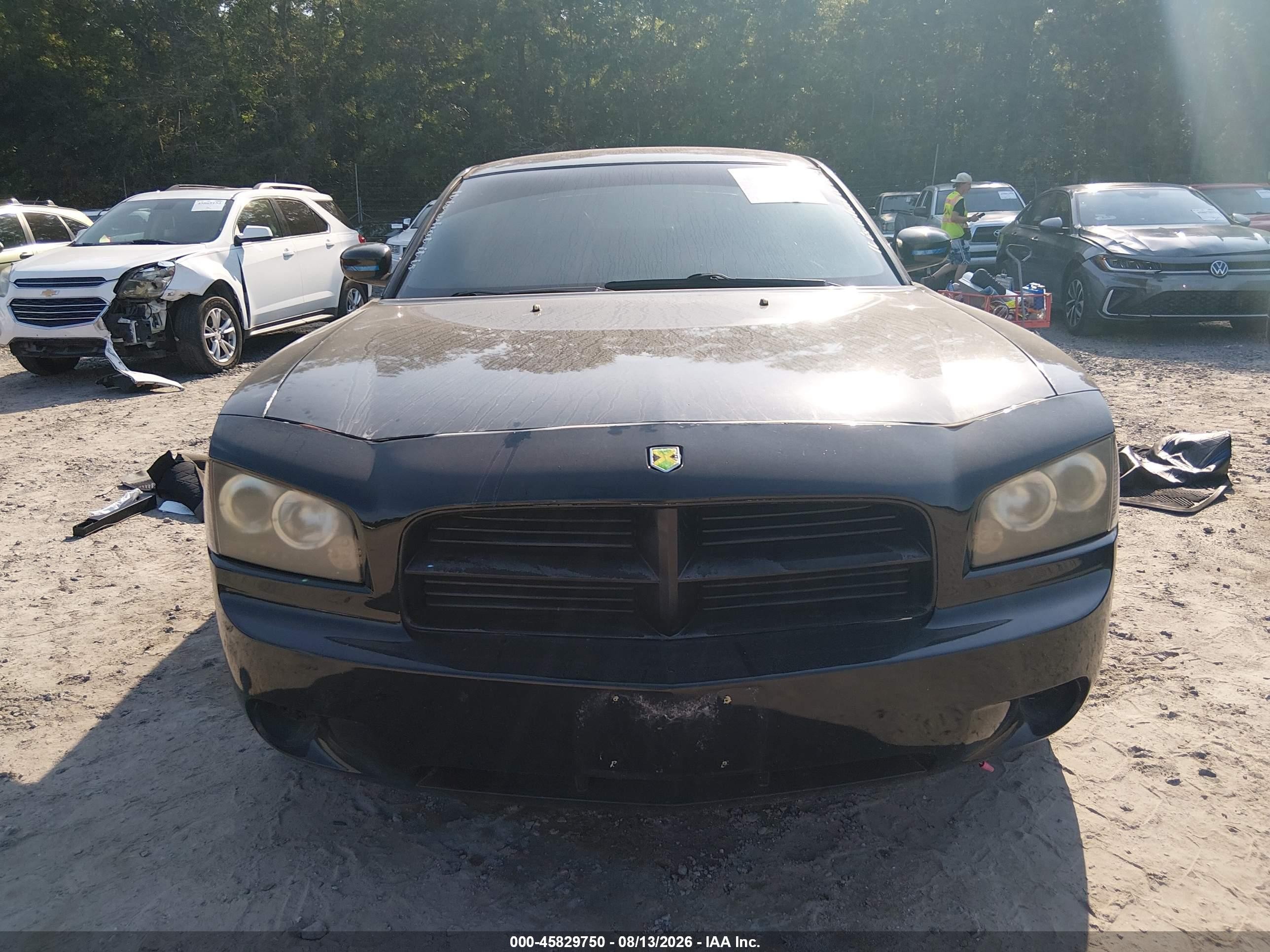 2008 Dodge Charger Black vin: 2B3KA43H78H271399