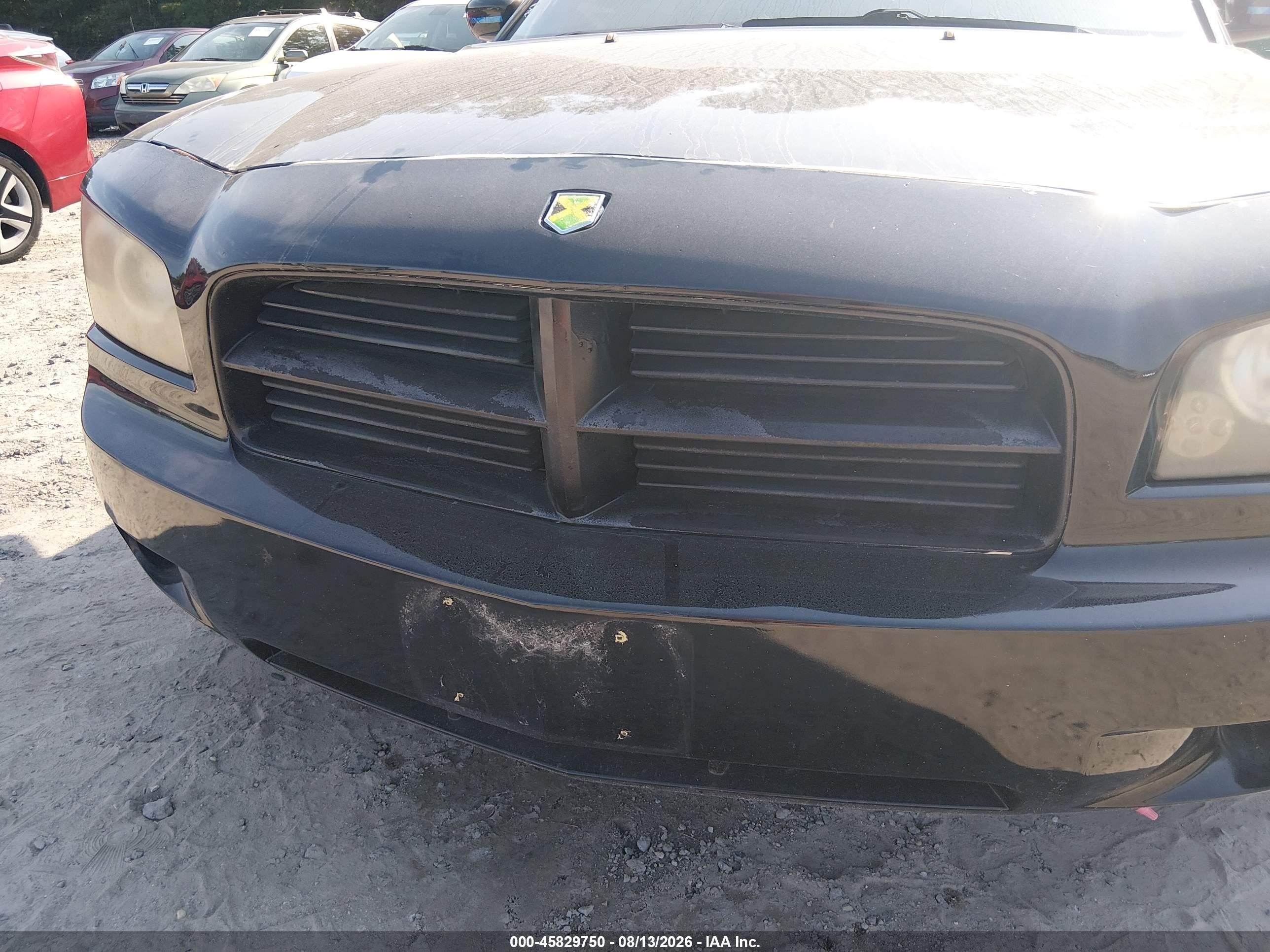 2008 Dodge Charger Black vin: 2B3KA43H78H271399