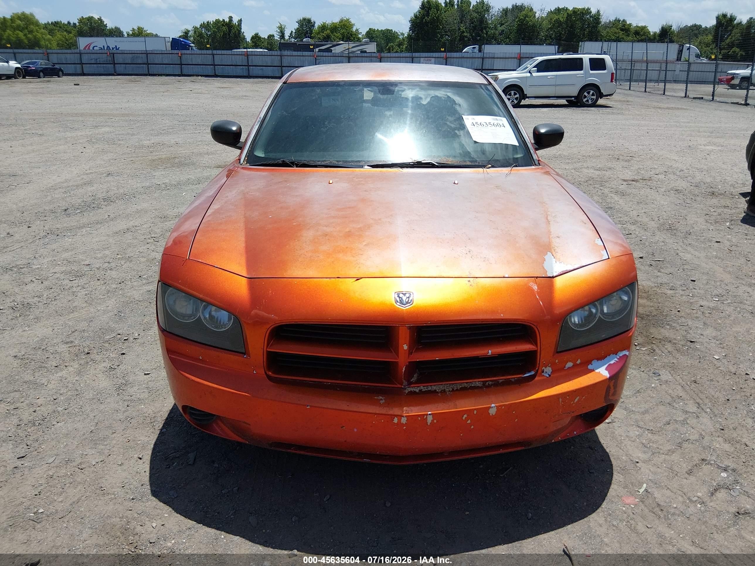 2007 Dodge Charger   Red vin: 2B3KA43R07H681548