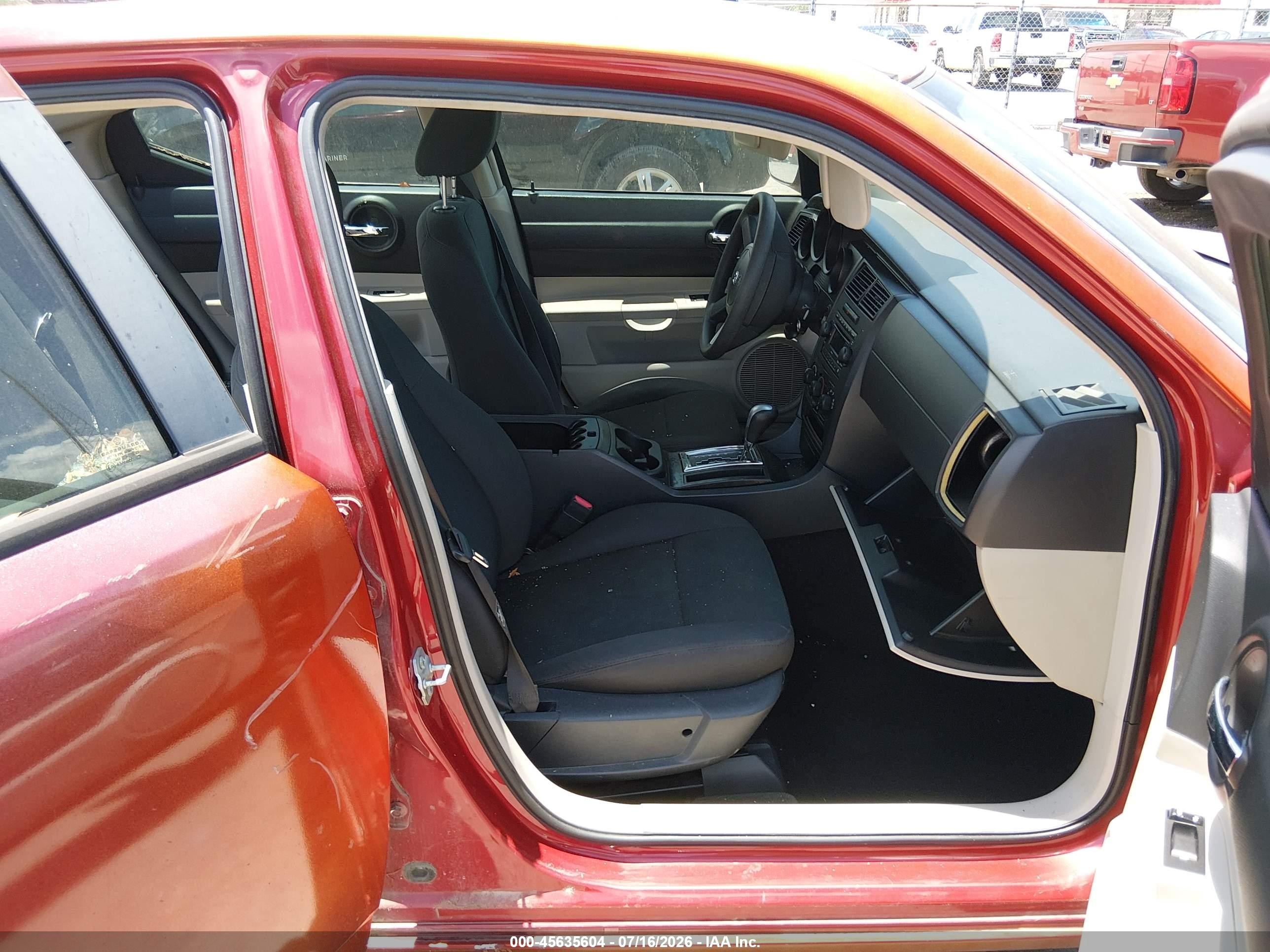 2007 Dodge Charger   Red vin: 2B3KA43R07H681548