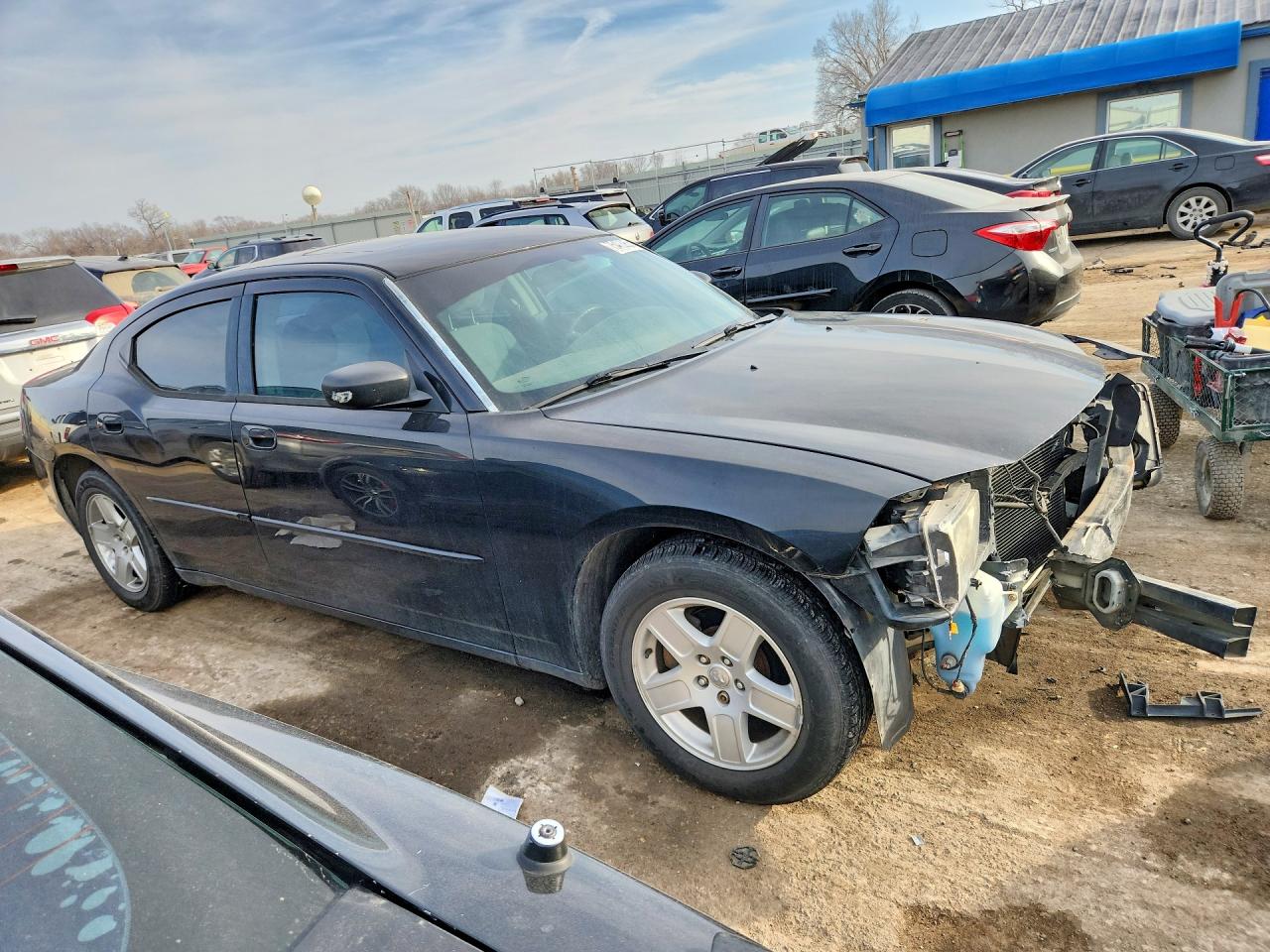 2007 Dodg Charger Black vin: 2B3KA43R07H869938