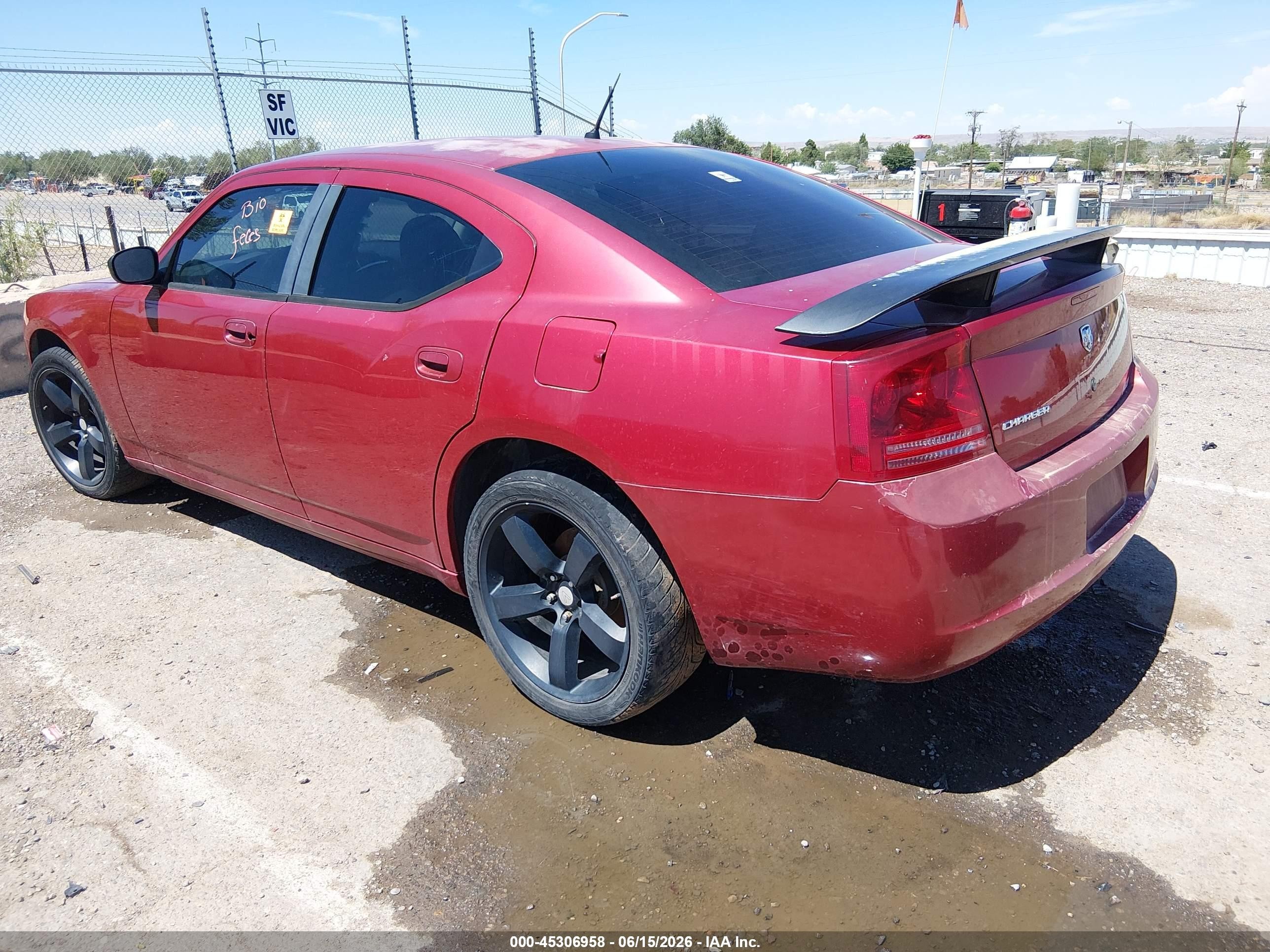 2008 Dodge Charger   Maroon vin: 2B3KA43R18H162025