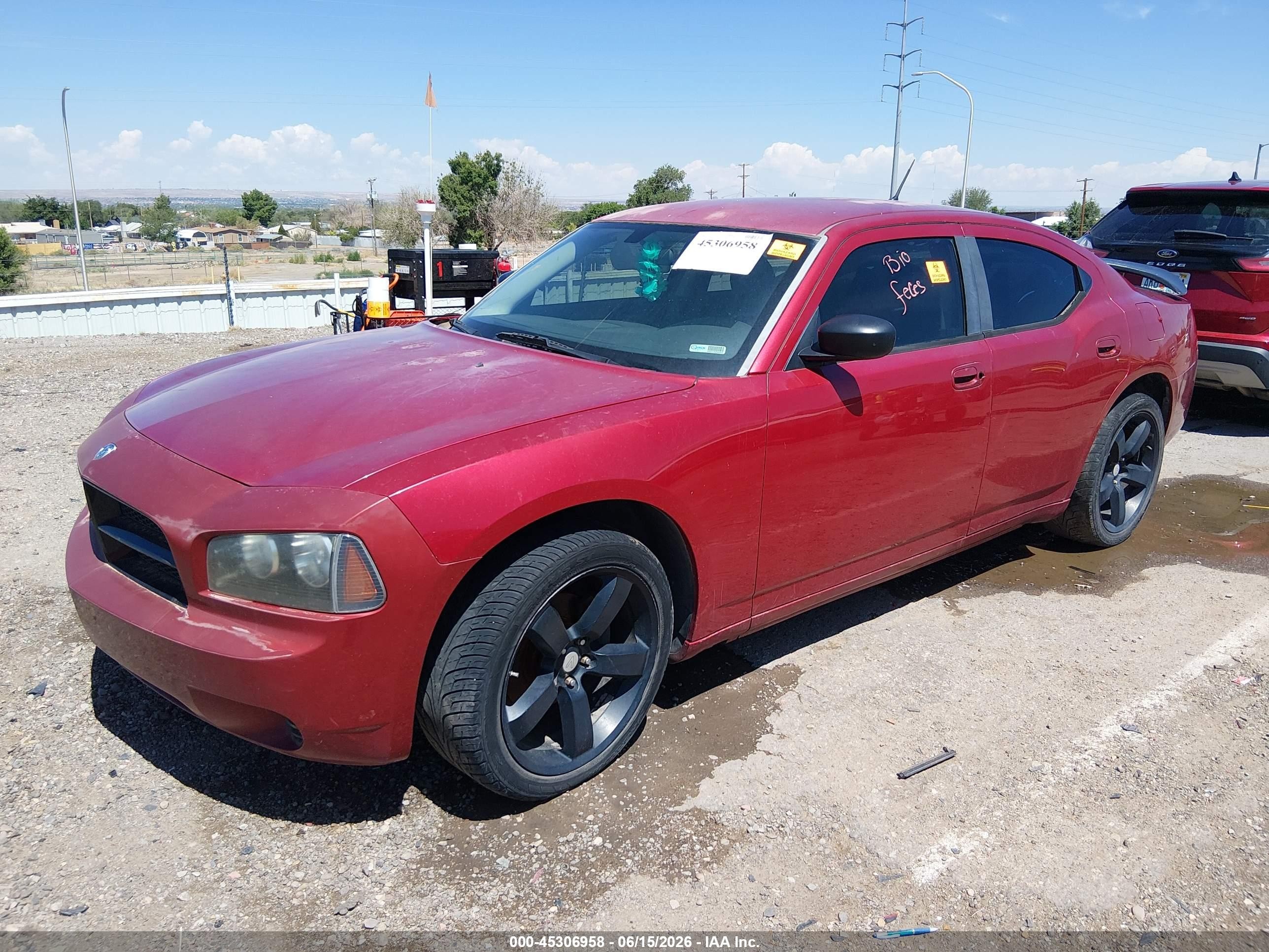 2008 Dodge Charger   Maroon vin: 2B3KA43R18H162025