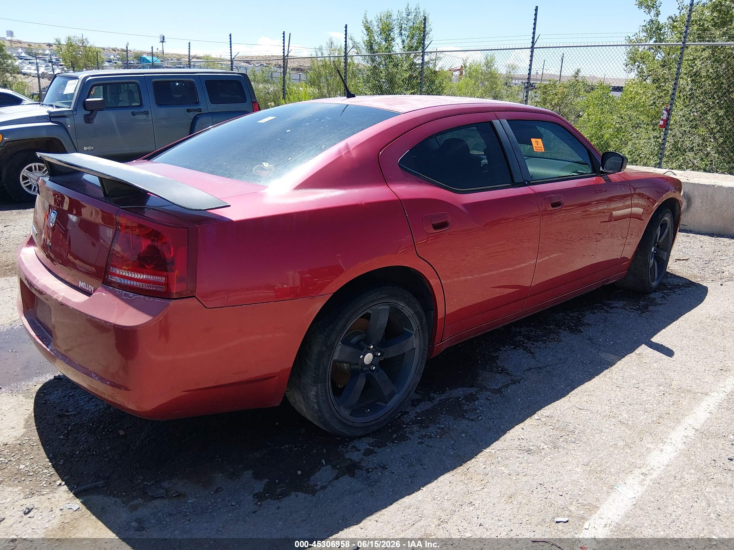 2008 Dodge Charger   Maroon vin: 2B3KA43R18H162025