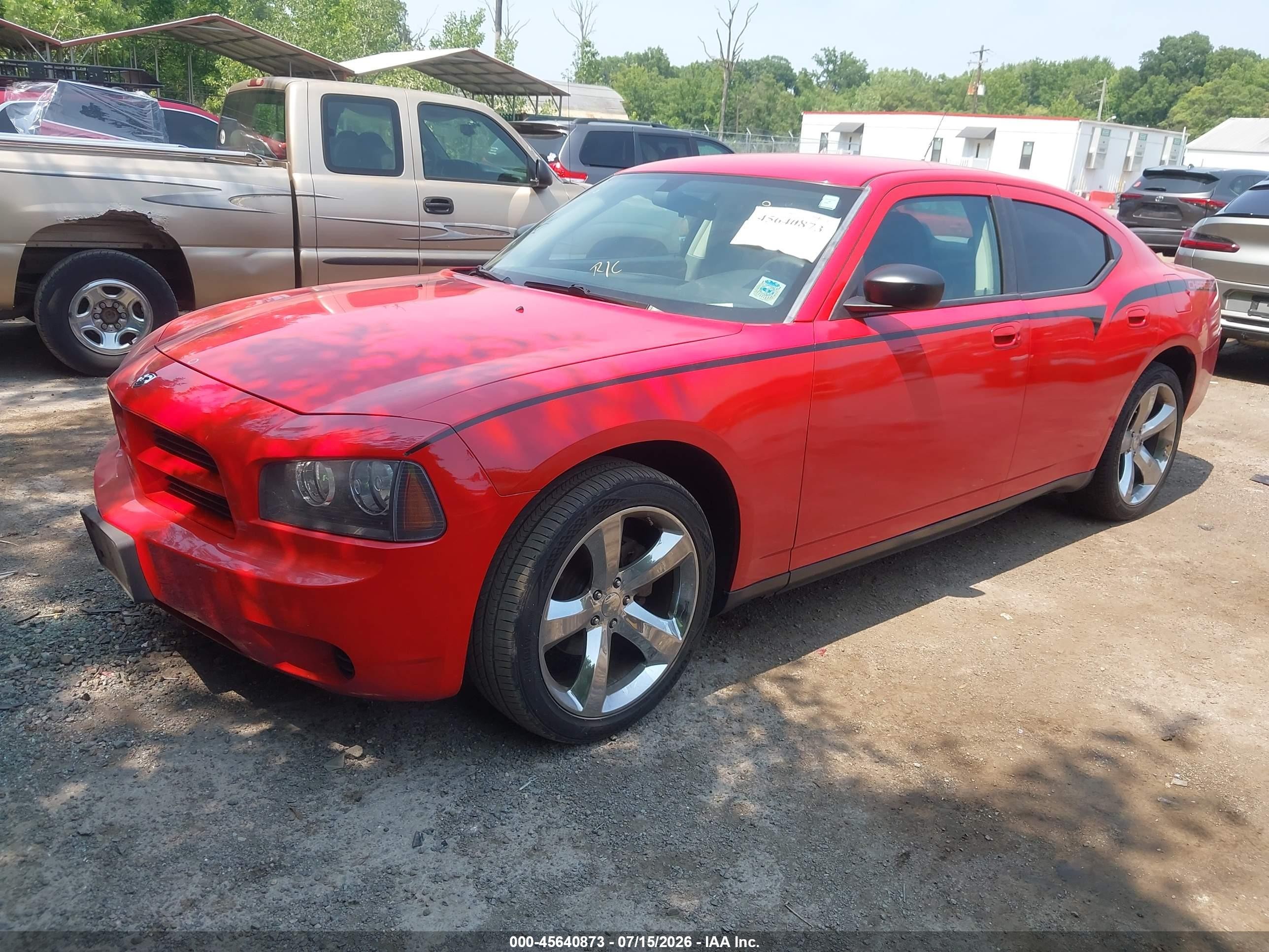 2008 Dodge Charger Красный vin: 2B3KA43R18H185191