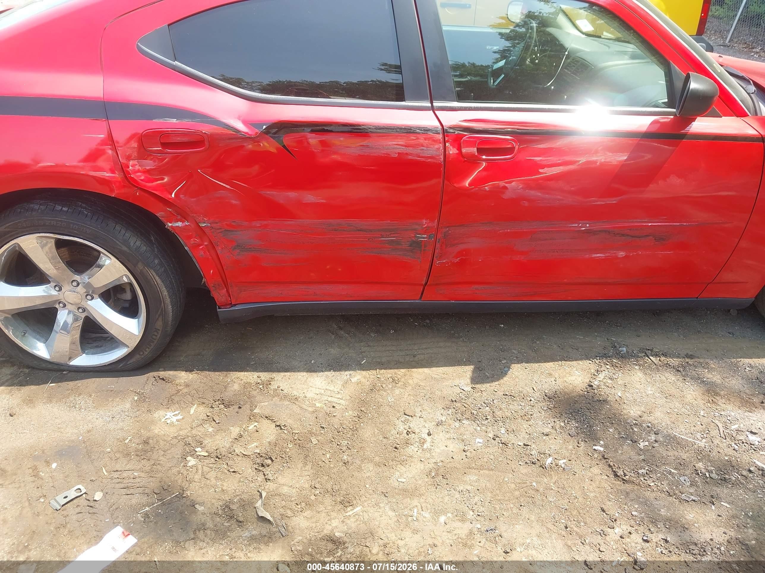 2008 Dodge Charger Красный vin: 2B3KA43R18H185191
