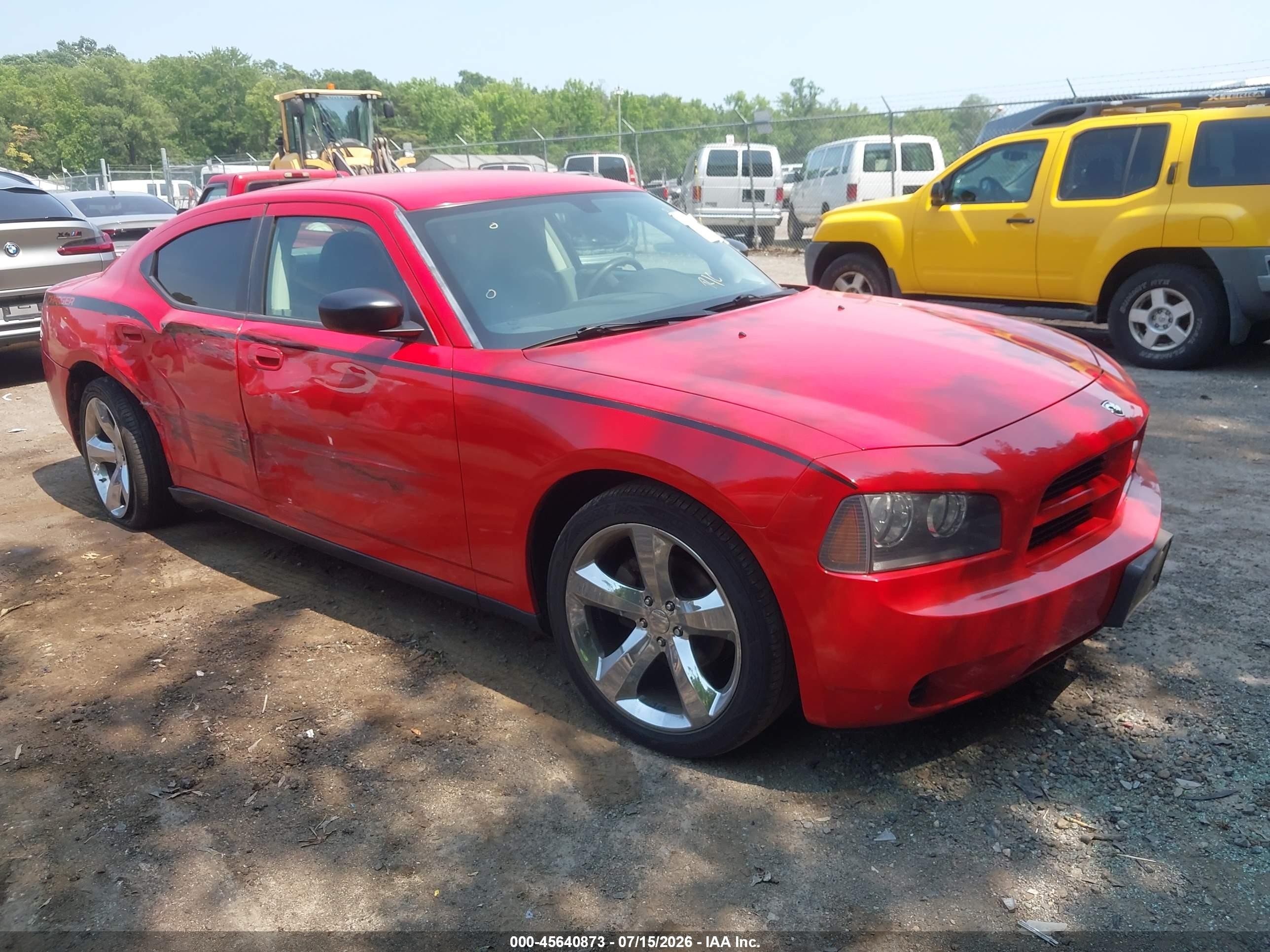 2008 Dodge Charger Красный vin: 2B3KA43R18H185191