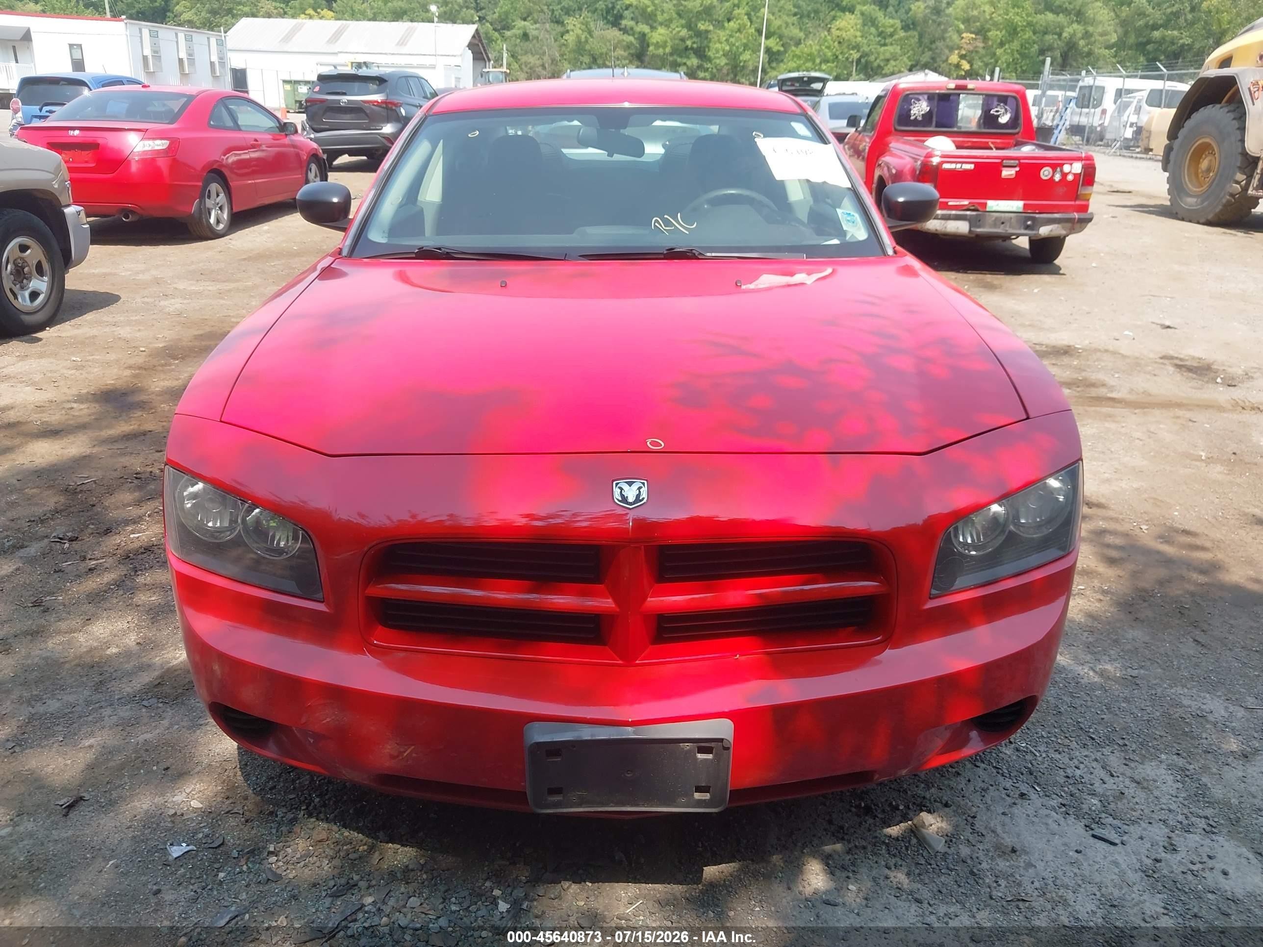 2008 Dodge Charger Красный vin: 2B3KA43R18H185191