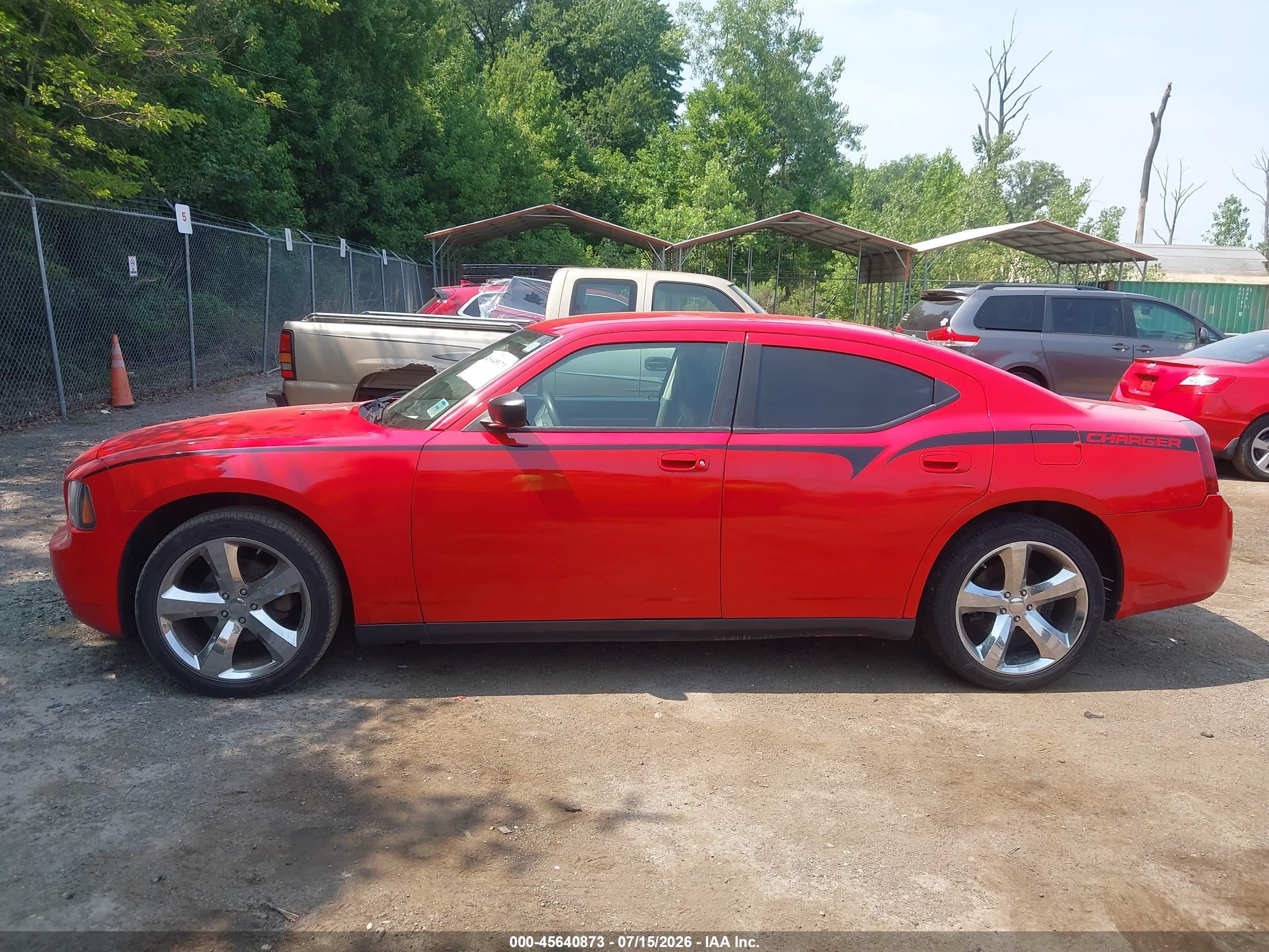 2008 Dodge Charger Красный vin: 2B3KA43R18H185191