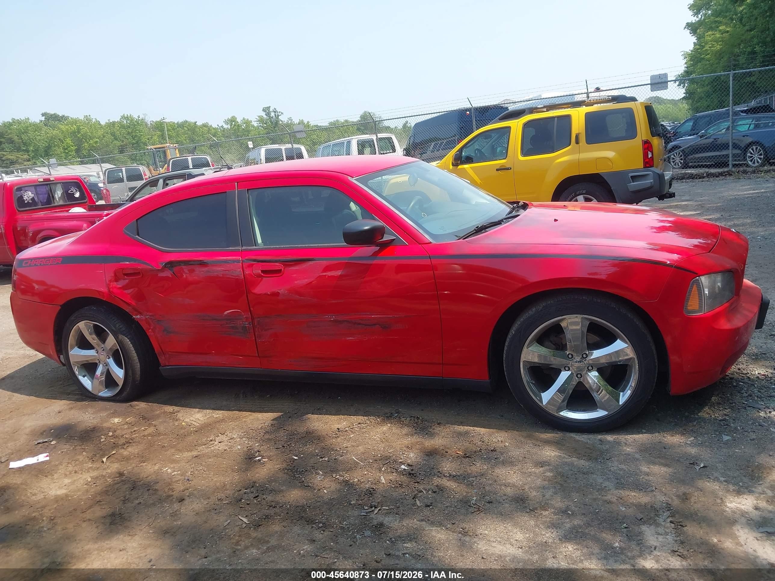 2008 Dodge Charger Красный vin: 2B3KA43R18H185191