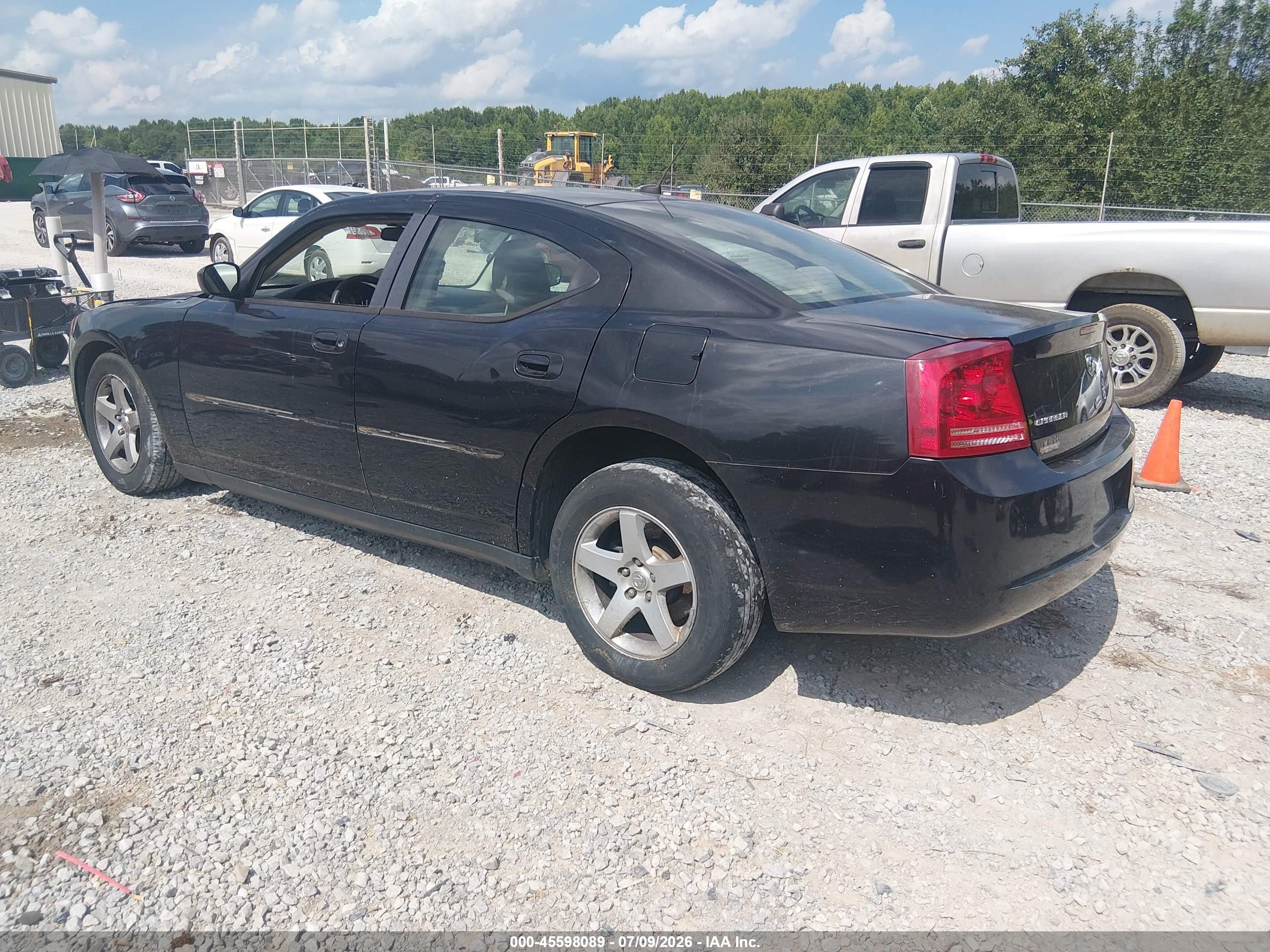 2008 Dodge Charger   Black vin: 2B3KA43R18H204922