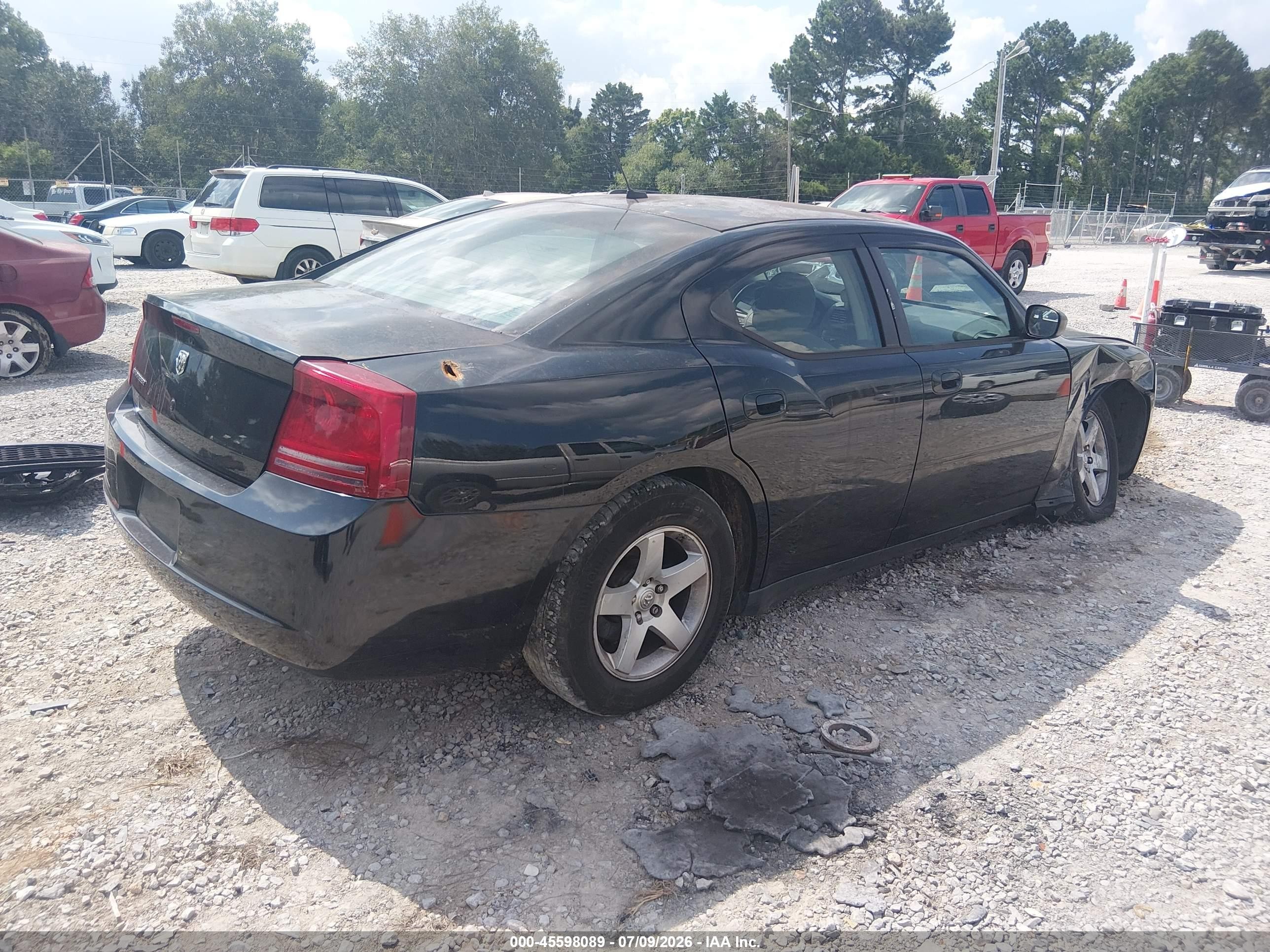 2008 Dodge Charger   Black vin: 2B3KA43R18H204922