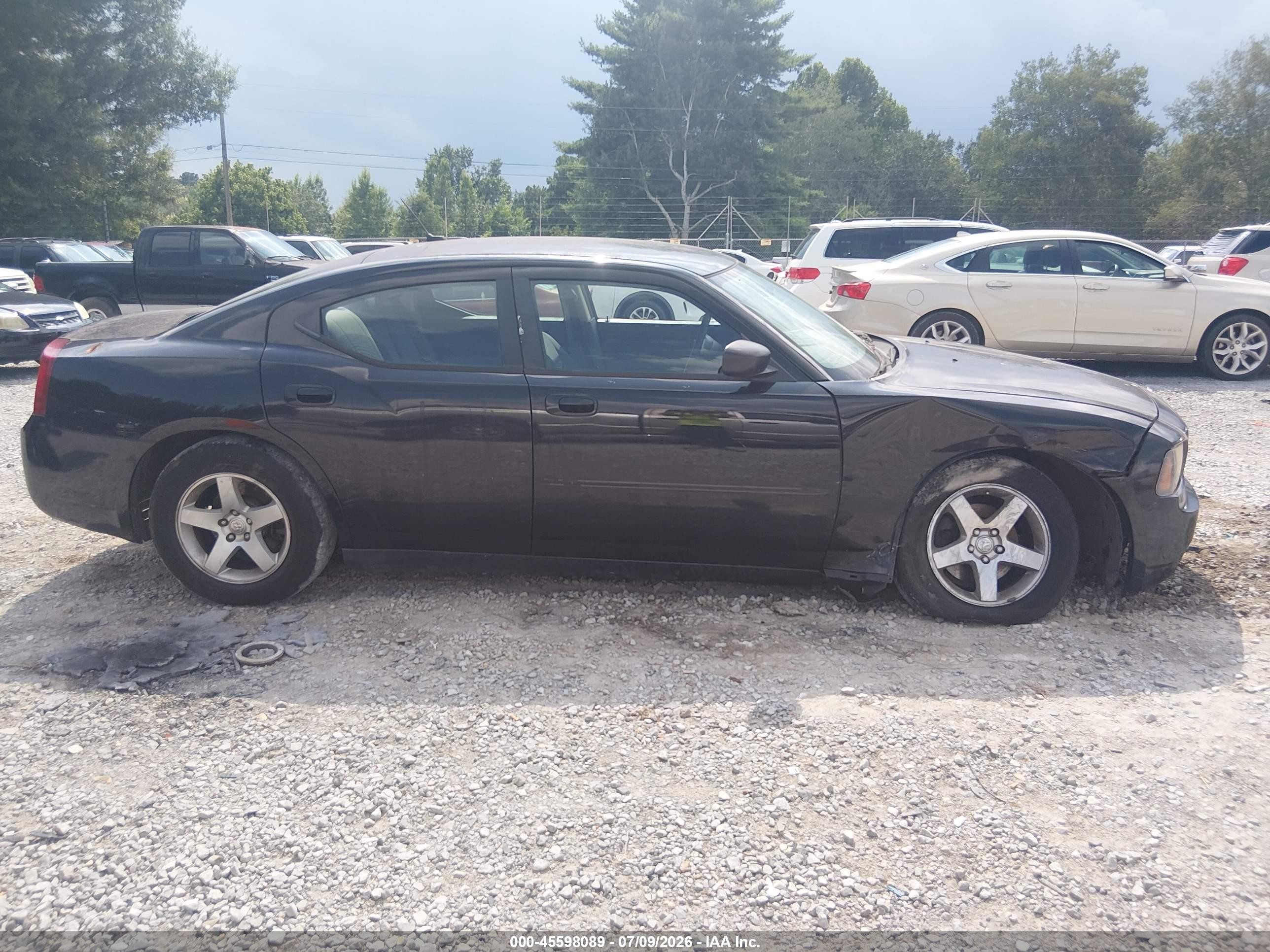 2008 Dodge Charger   Black vin: 2B3KA43R18H204922