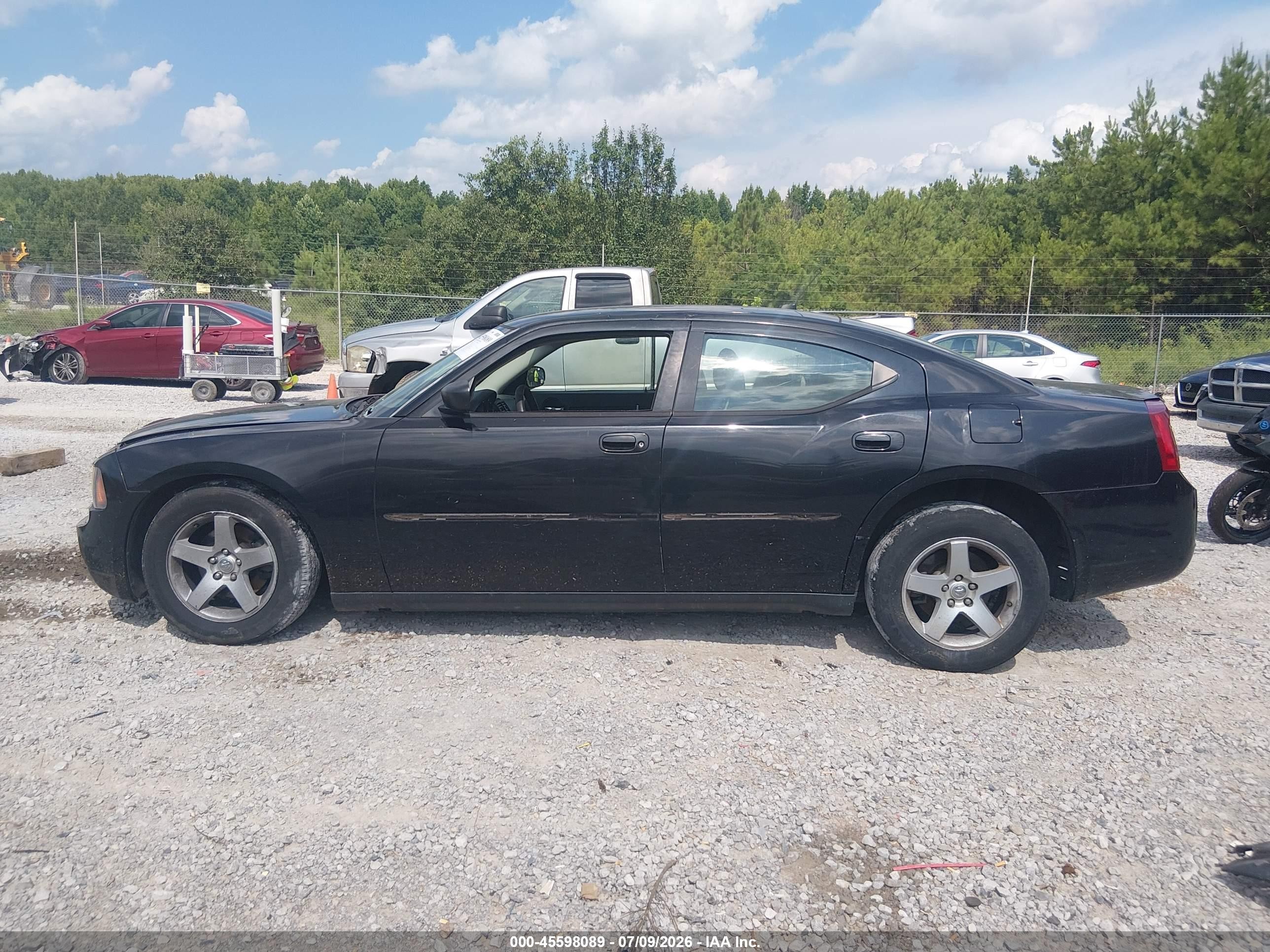 2008 Dodge Charger   Black vin: 2B3KA43R18H204922