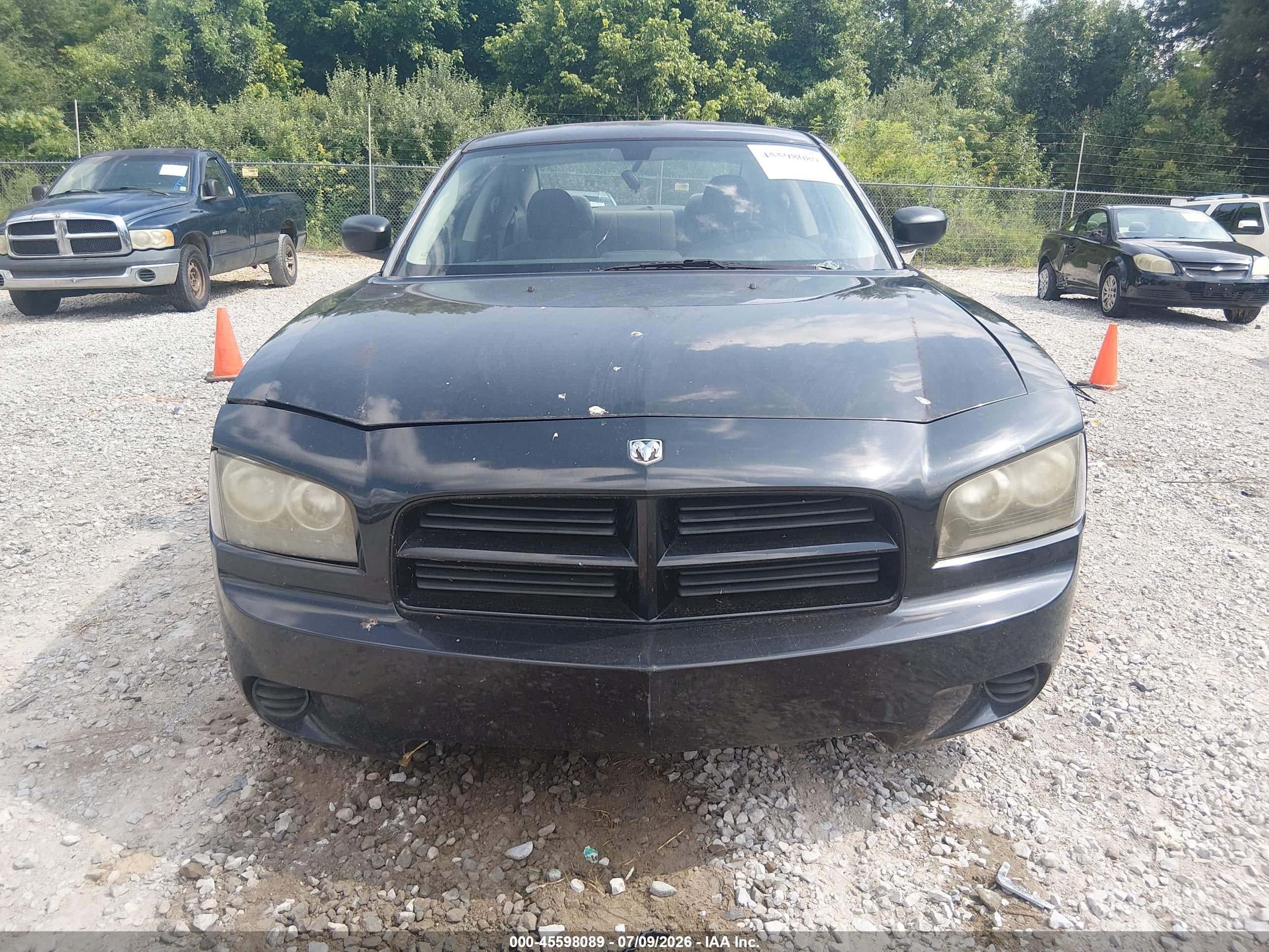2008 Dodge Charger   Black vin: 2B3KA43R18H204922