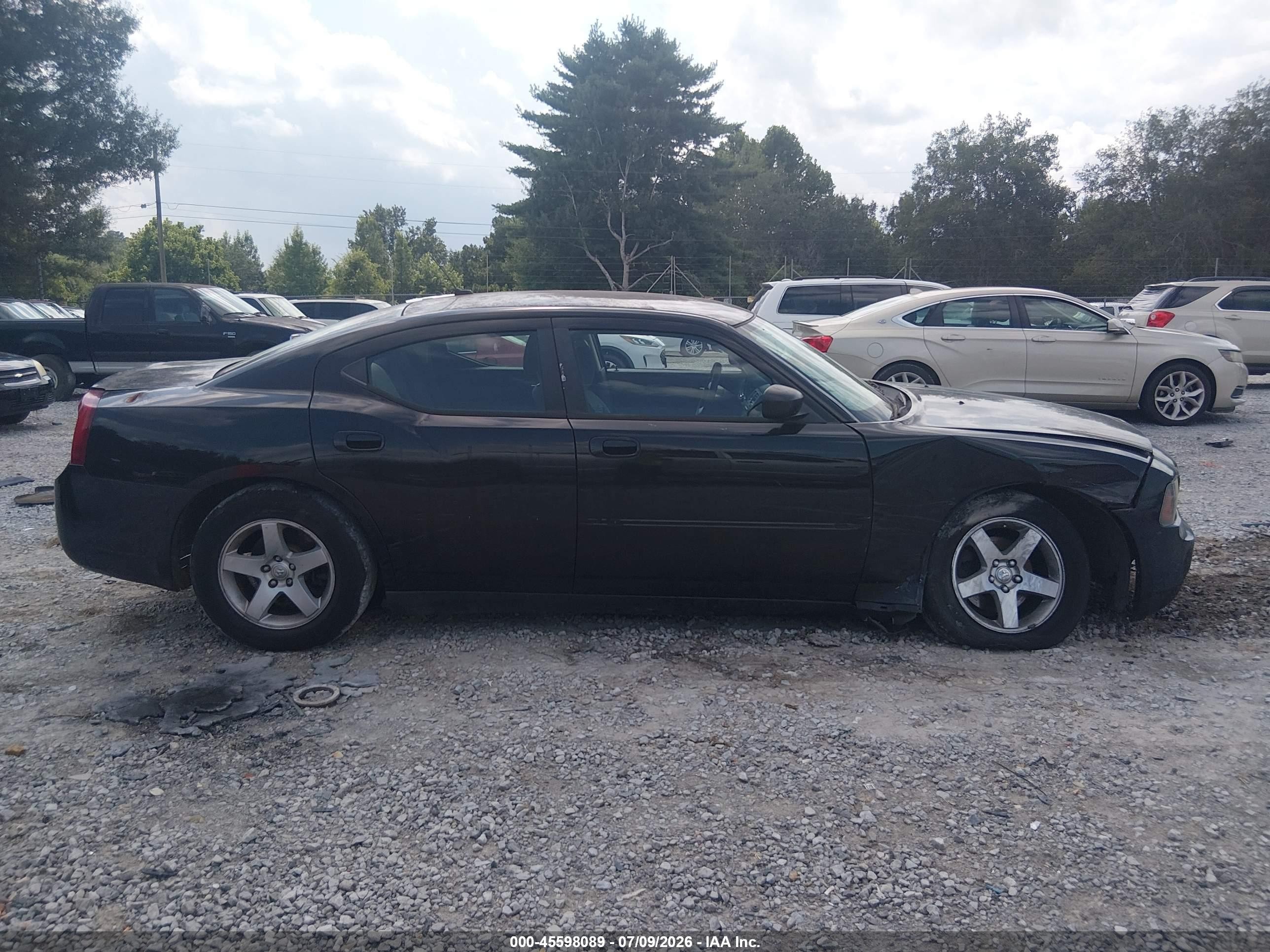 2008 Dodge Charger   Black vin: 2B3KA43R18H204922