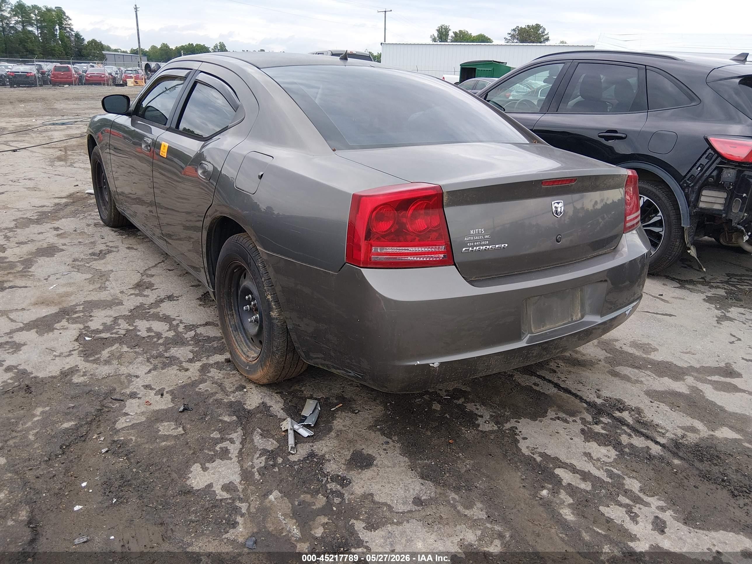 2008 Dodge Charger   Gray vin: 2B3KA43R28H162728