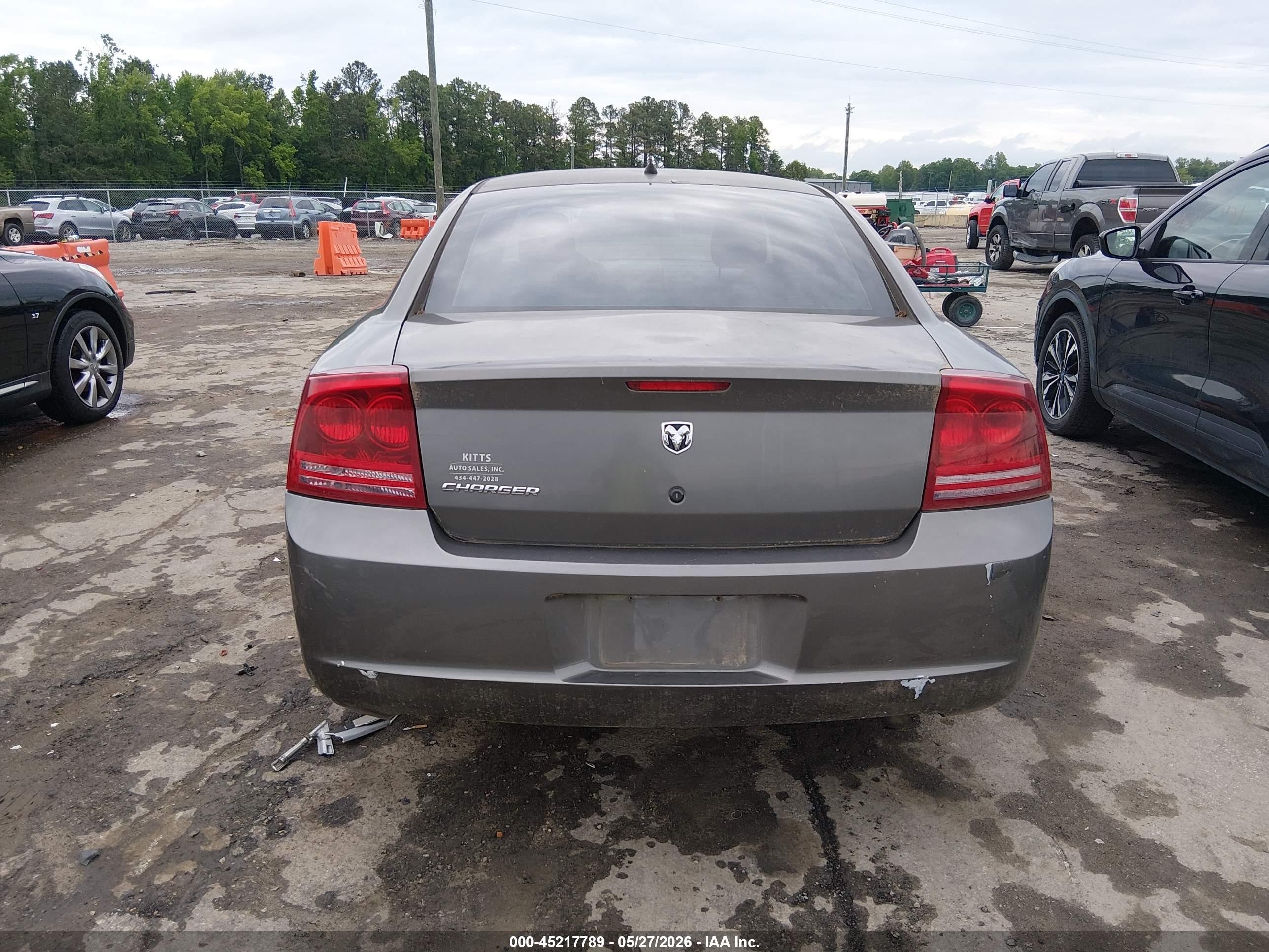2008 Dodge Charger   Gray vin: 2B3KA43R28H162728
