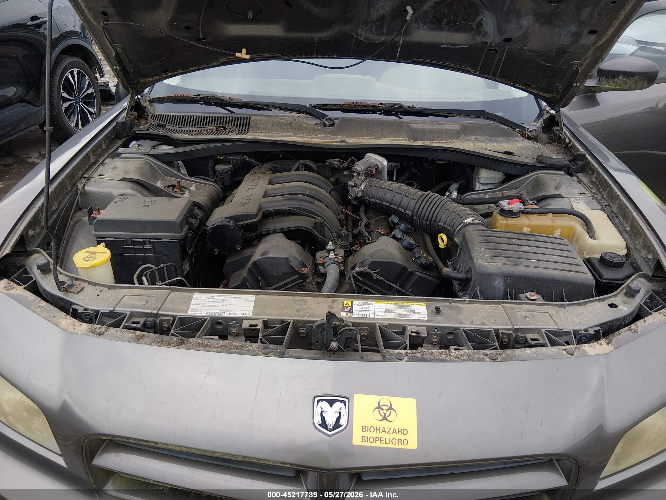 2008 Dodge Charger   Gray vin: 2B3KA43R28H162728