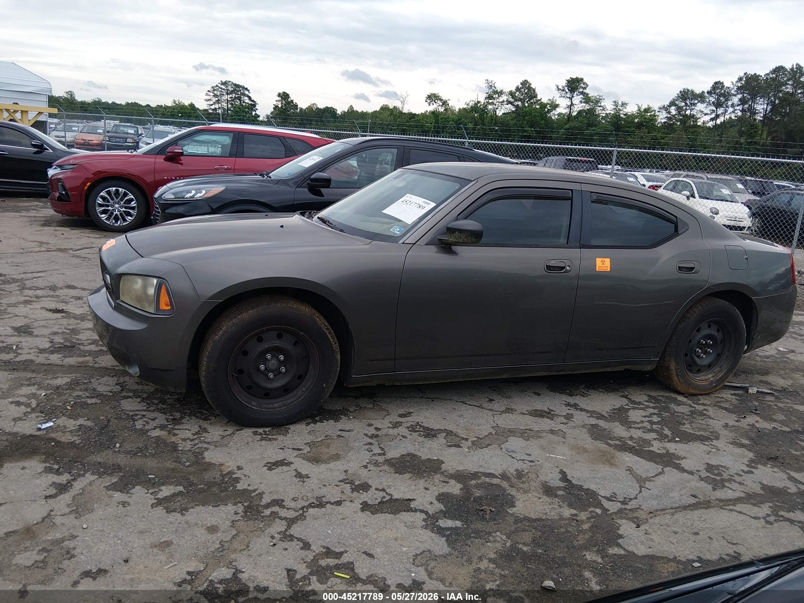 2008 Dodge Charger   Gray vin: 2B3KA43R28H162728