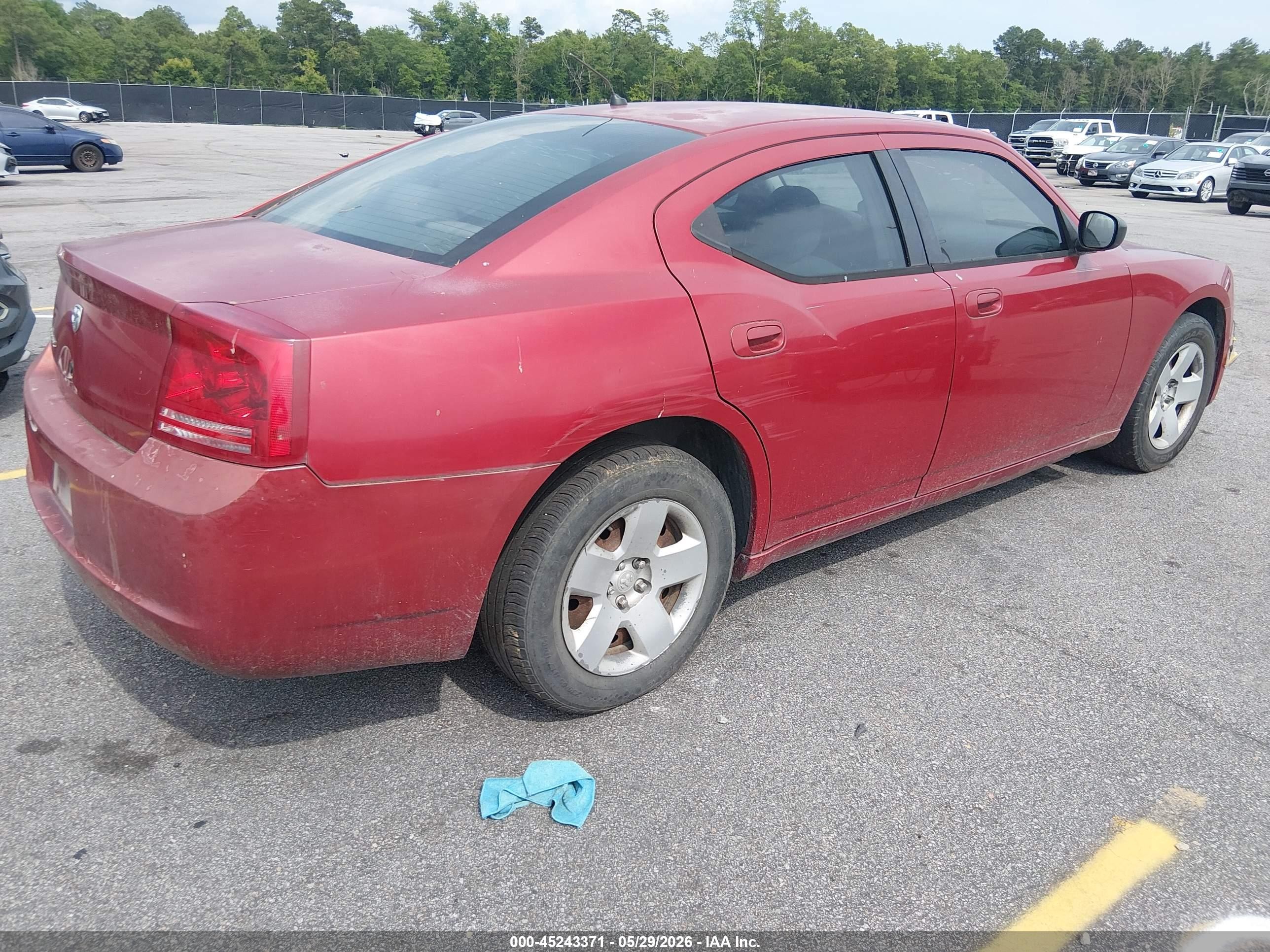 2008 Dodge Charger   Бордовый vin: 2B3KA43R38H161376