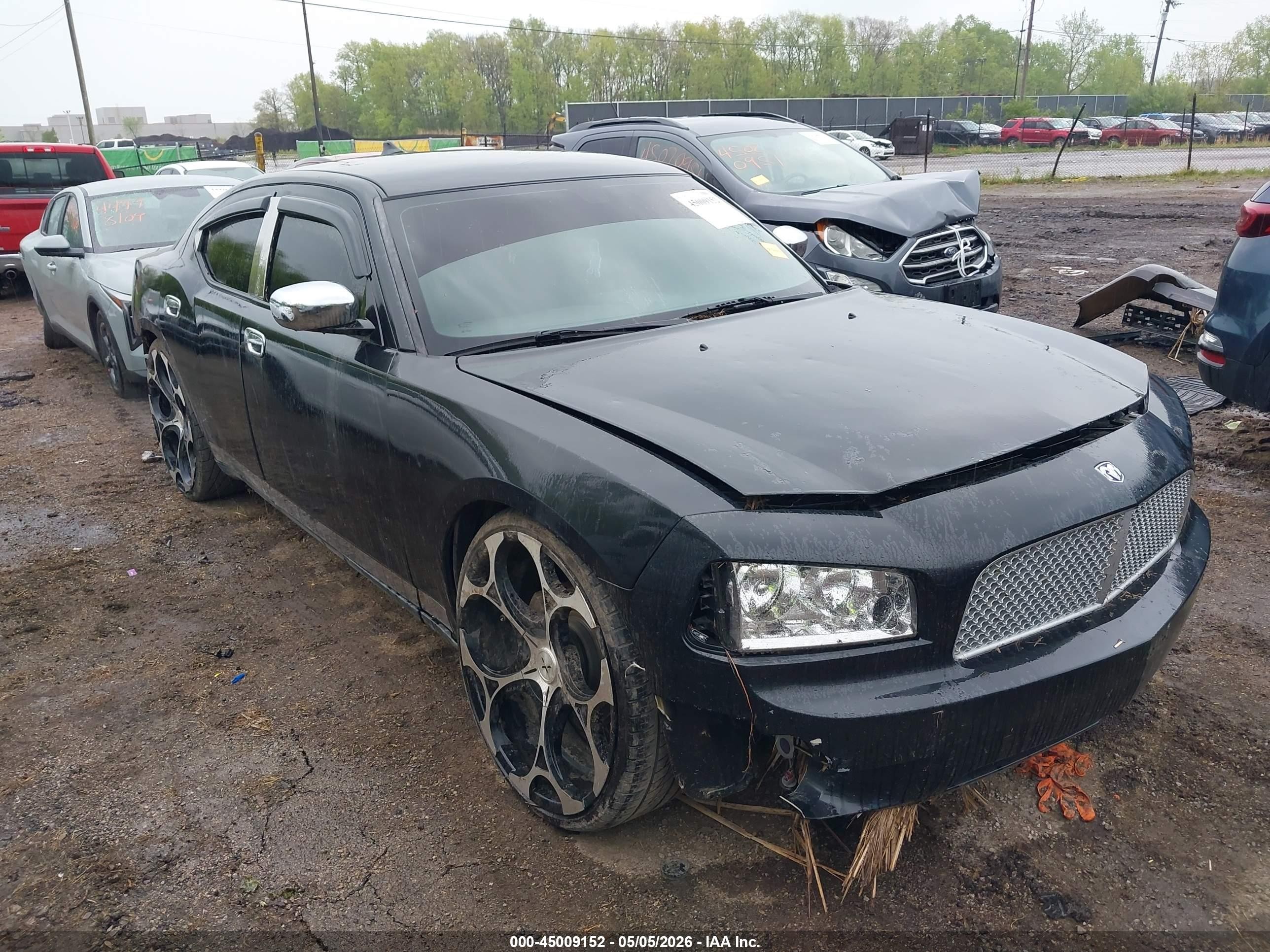 2008 Dodge Charger   Black vin: 2B3KA43R48H247604