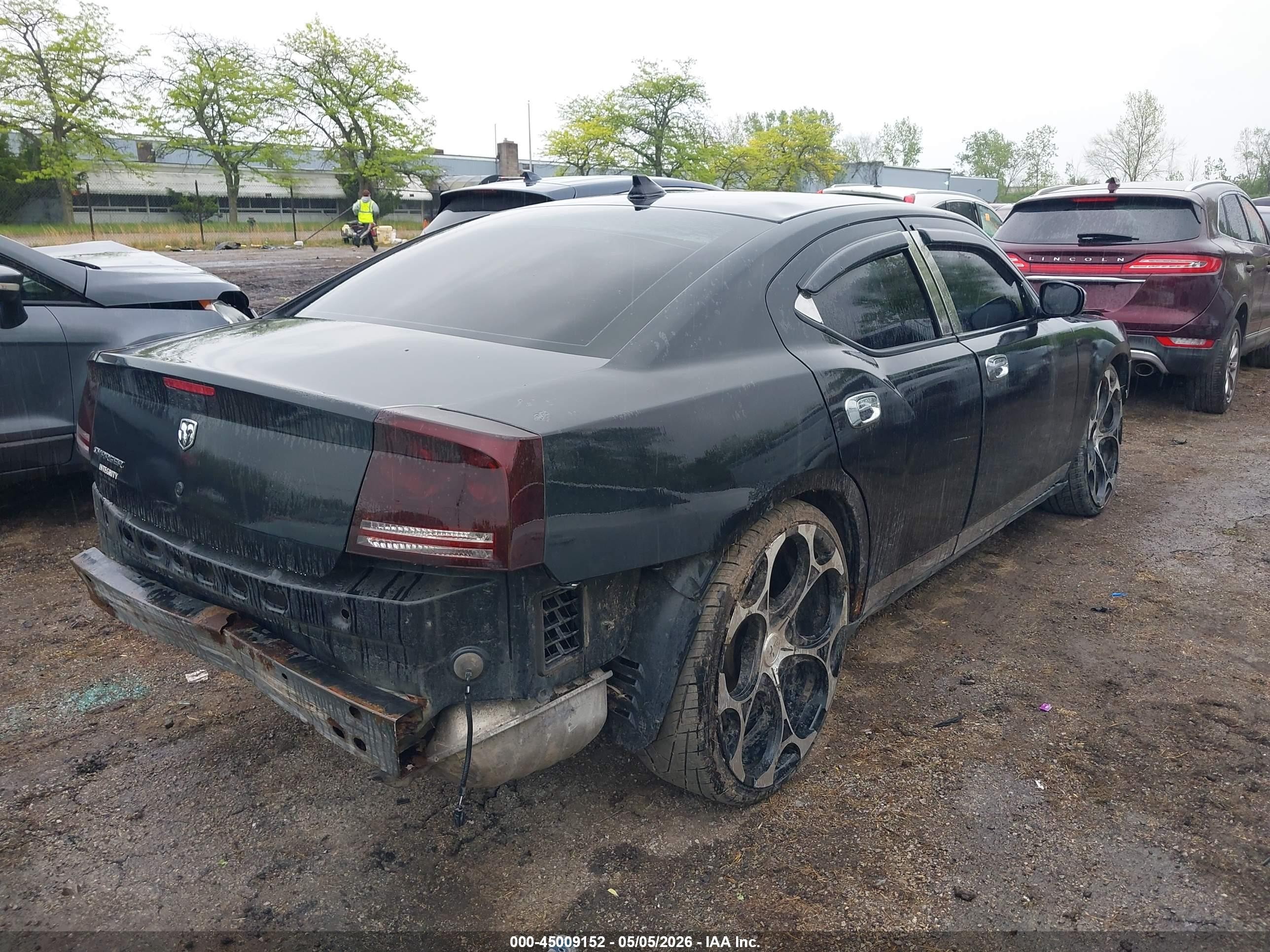2008 Dodge Charger   Black vin: 2B3KA43R48H247604