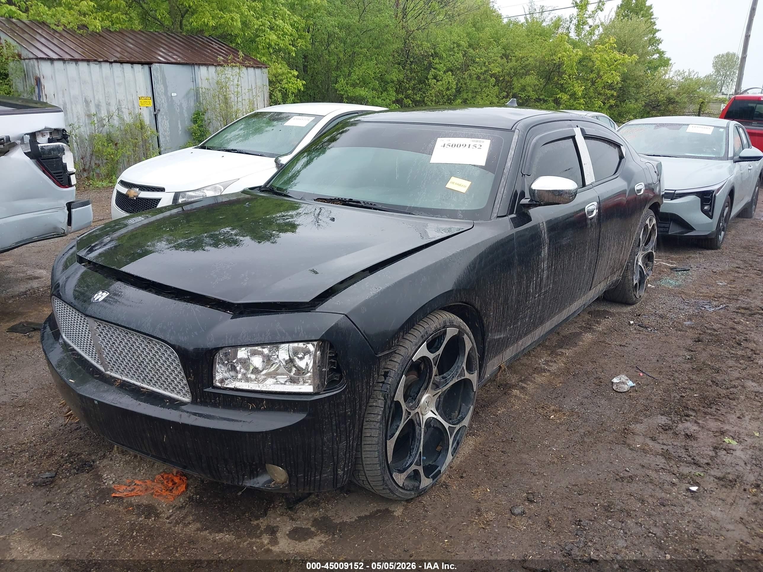 2008 Dodge Charger   Black vin: 2B3KA43R48H247604
